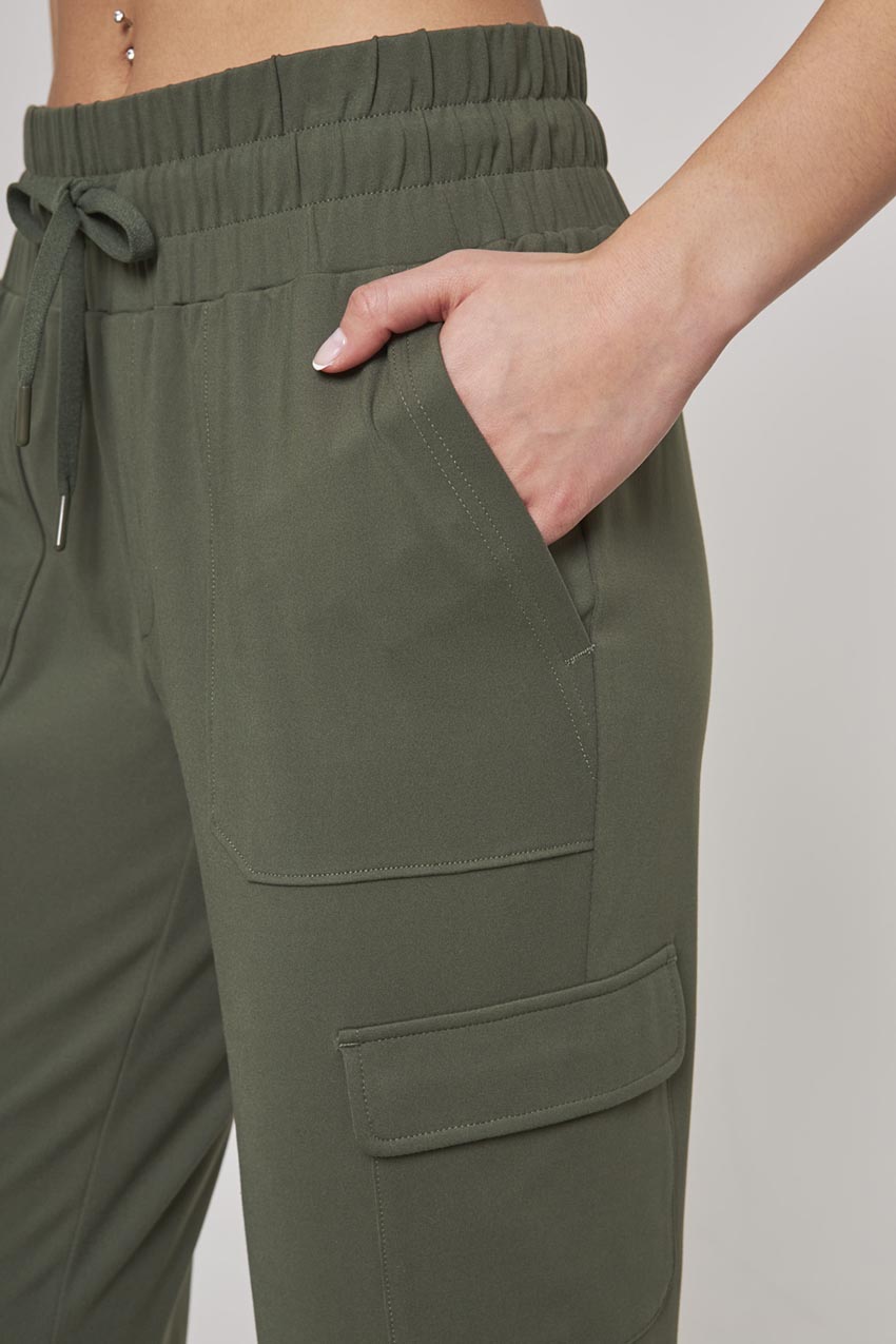 Women’s Peached Cargo Jogger - Thyme