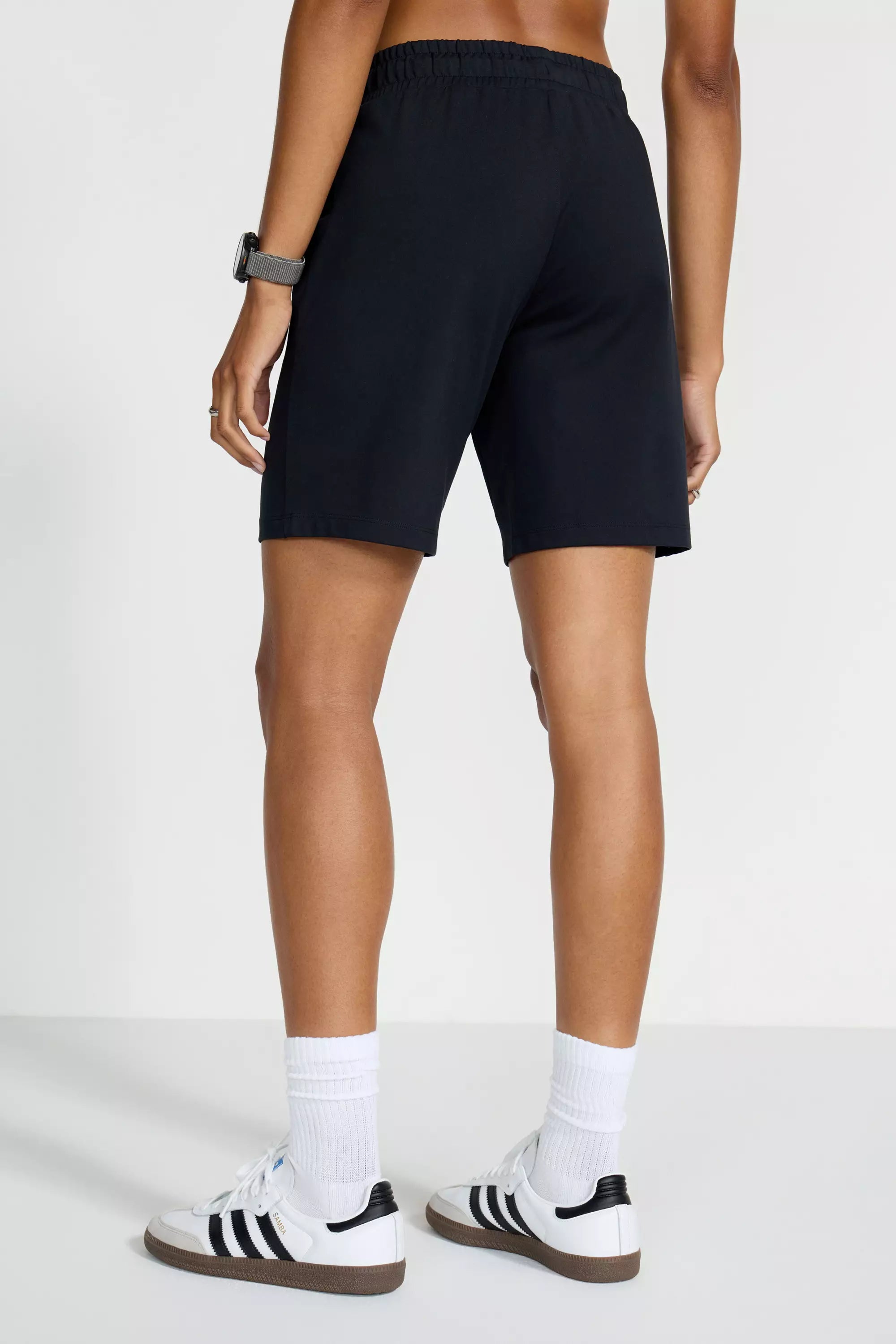 The Soft Stretch GRS Certified Recycled Poly Bermuda Short - Black