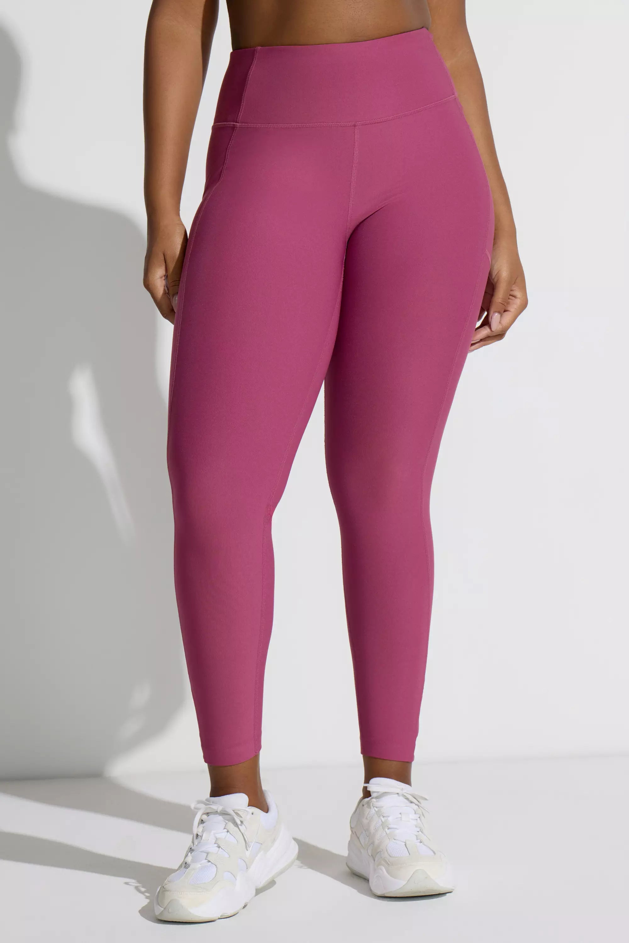 The Active Stretch GRS Certified Recycled Poly Mesh Detail Legging - Violet