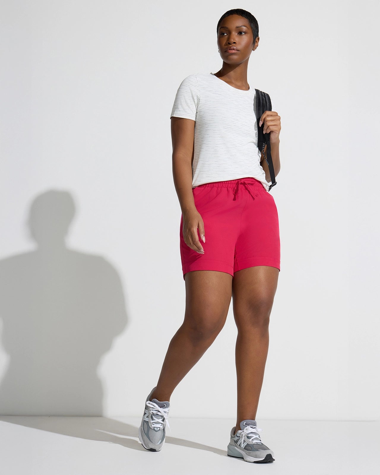 The Stretch GRS Certified Recycled Poly 6" Walking Short - Persian Red