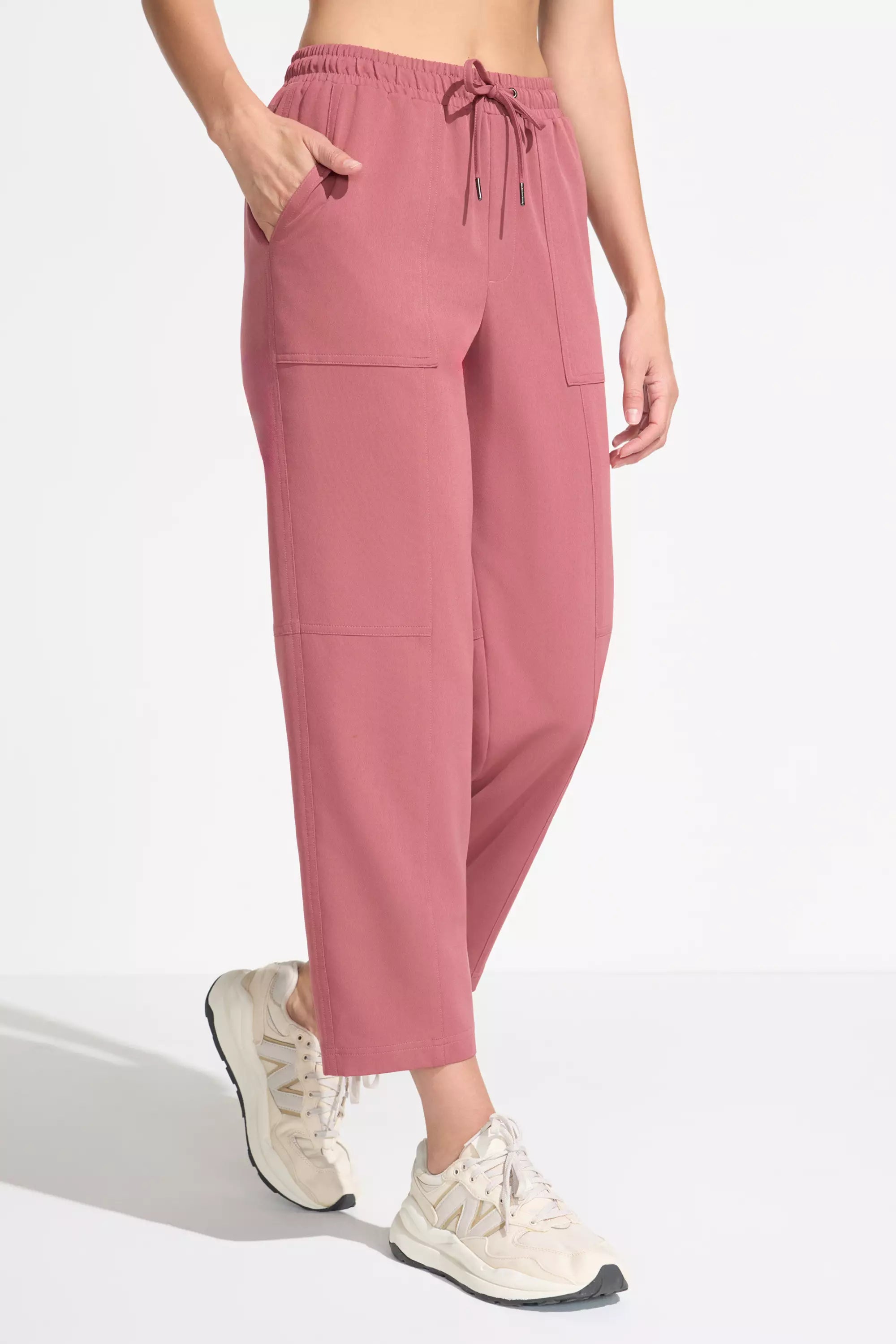 The Active GRS Certified Recycled Poly Twill Pant - Dark Orchid