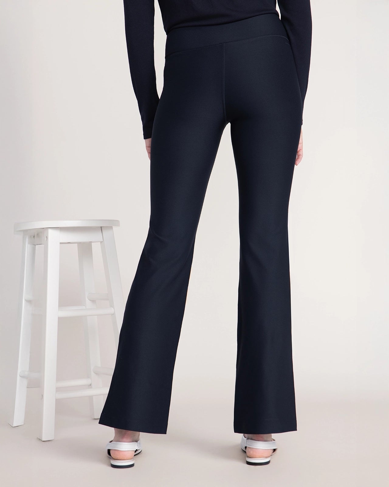 The Active GRS Certified Recycled Poly Wide Leg Yoga Pant - Black