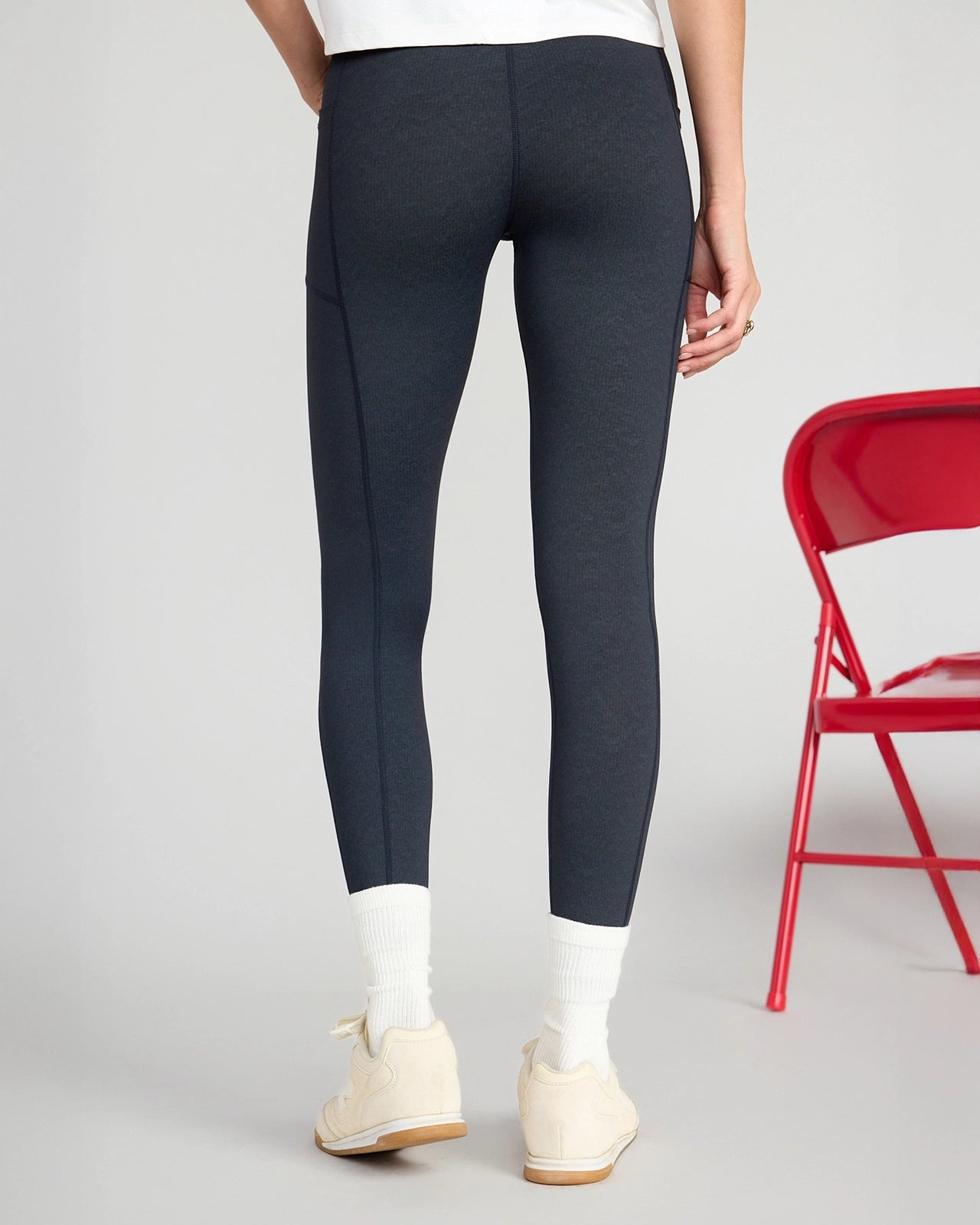 The Active GRS Certified Recycled Nylon Denim-Feel Legging - Black Combo