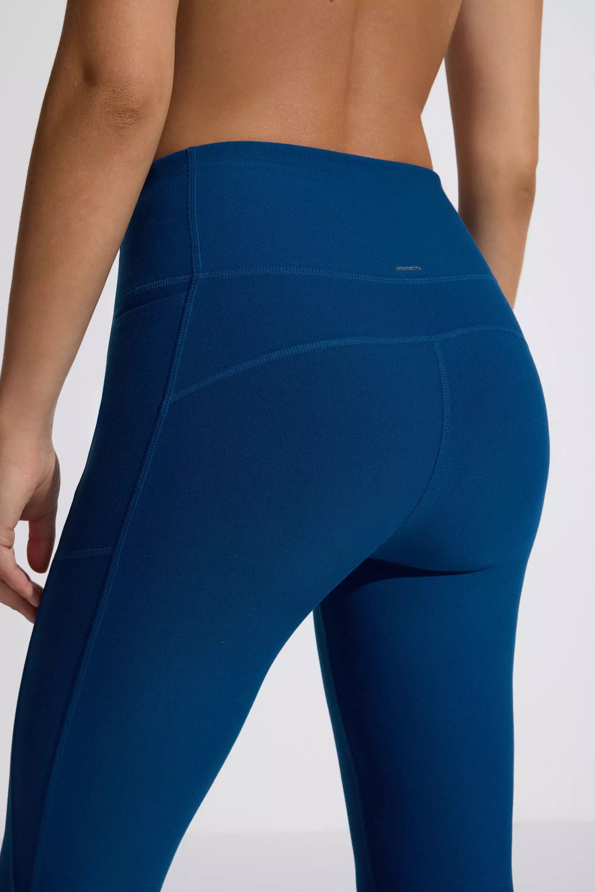 The Active Half-Moon Power Mesh GRS Certified Recycled Poly Legging - Navy