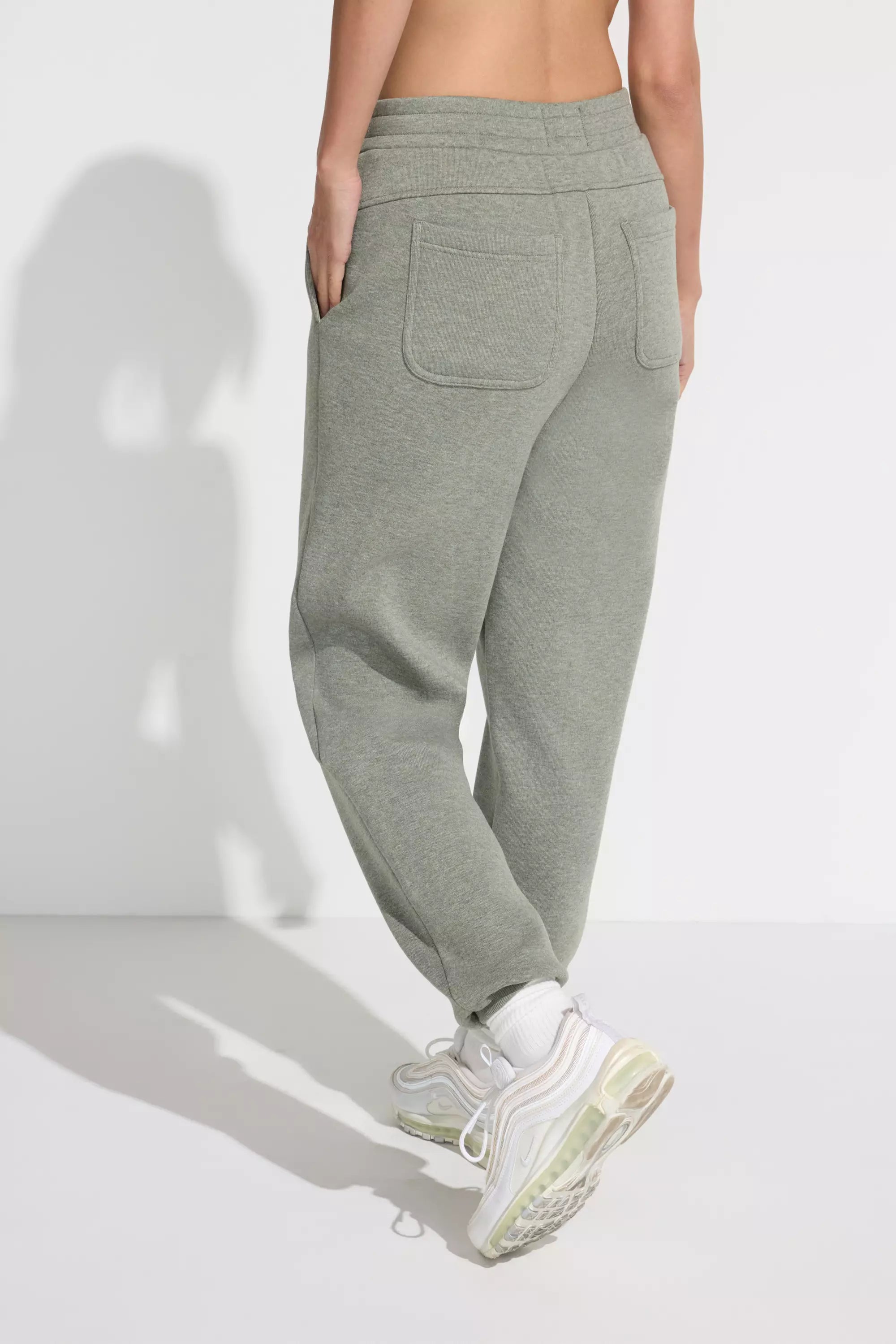 The Soft Warm GRS Certified Recycled Poly Oversized Jogger - Heather Green