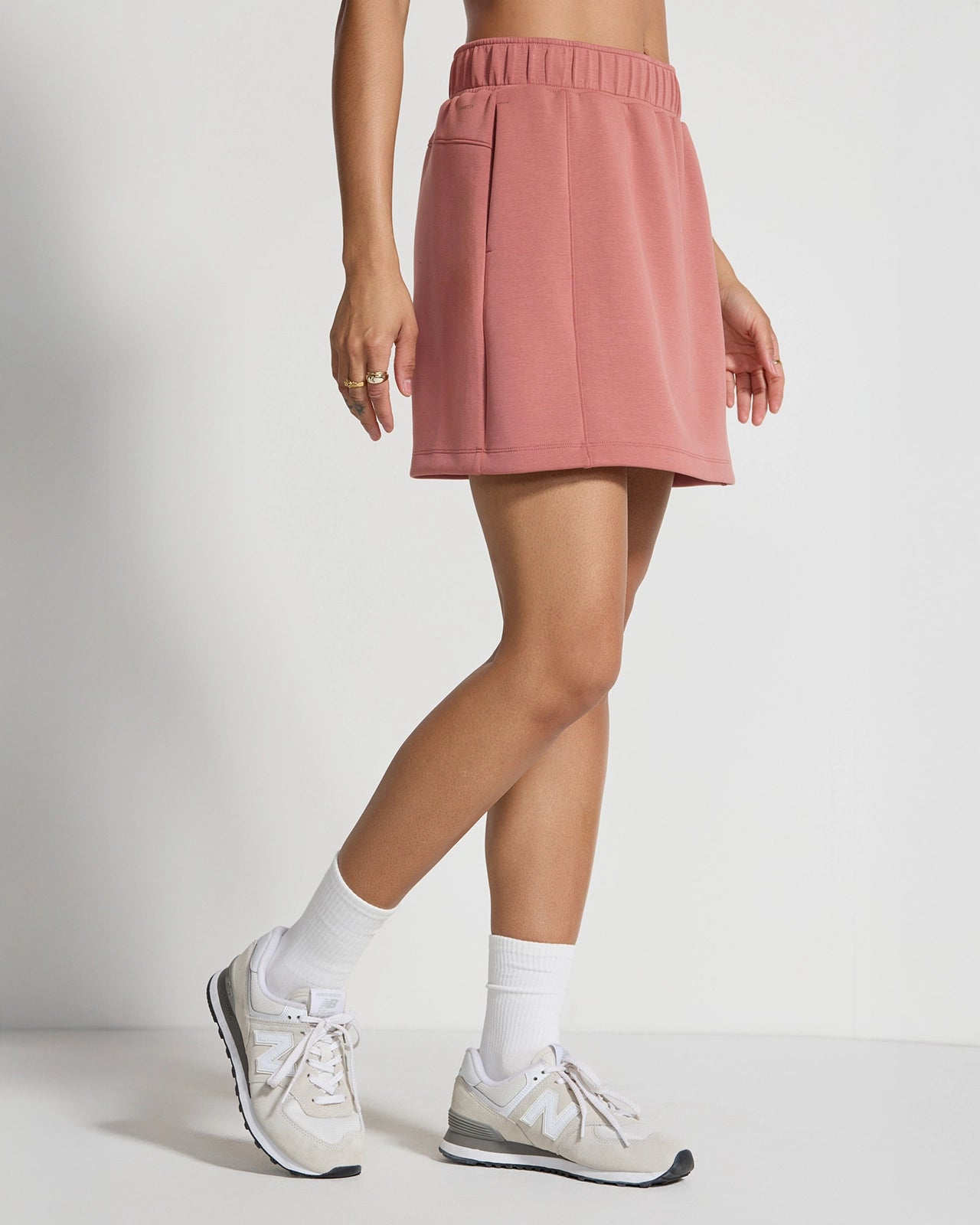 The Built-In Short GRS Certified Recycled Poly Walking Skort - Cedar Wood Pink