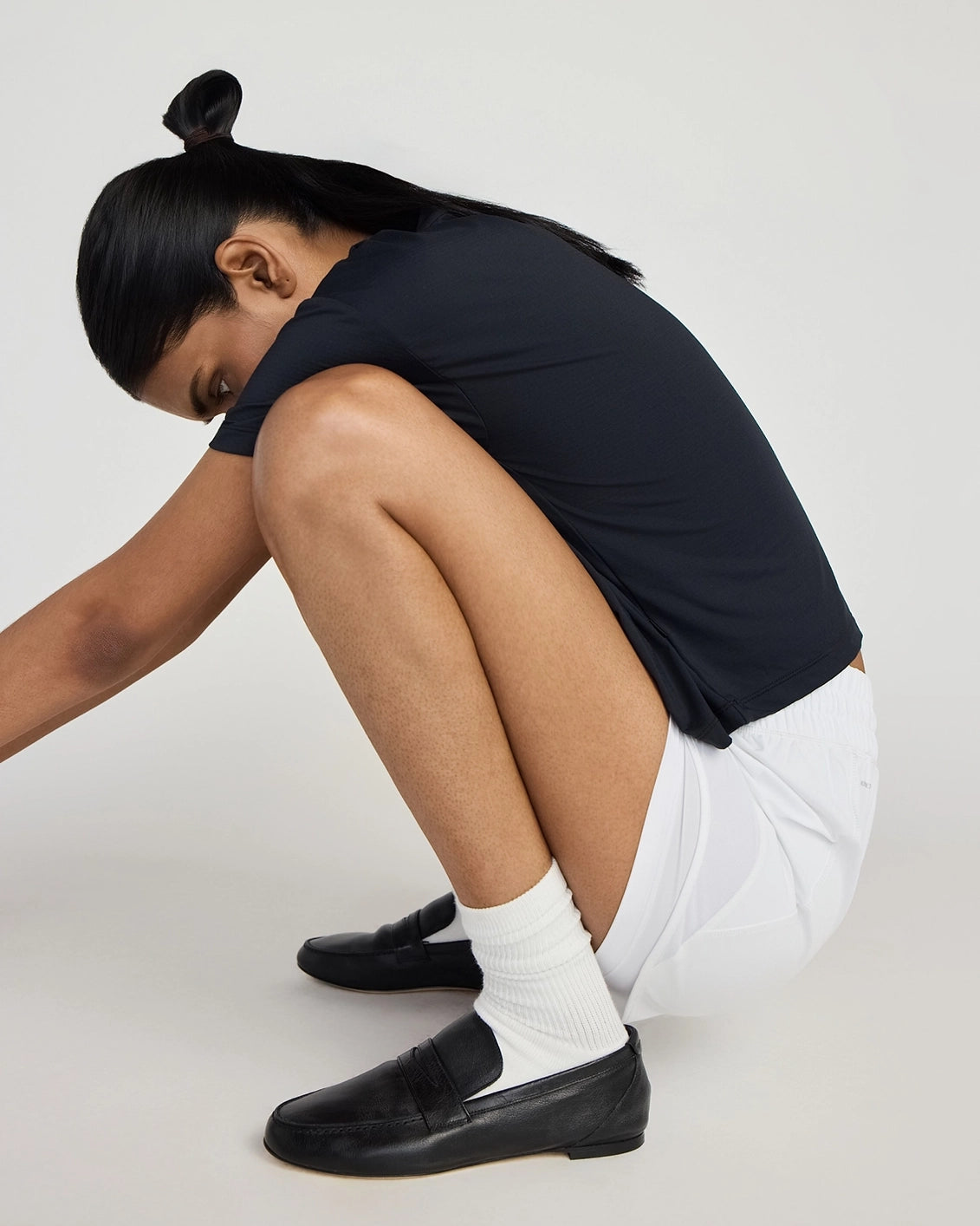 The Built-In Liner GRS Certified Recycled Polyester 3.5" Run Mesh Short - White