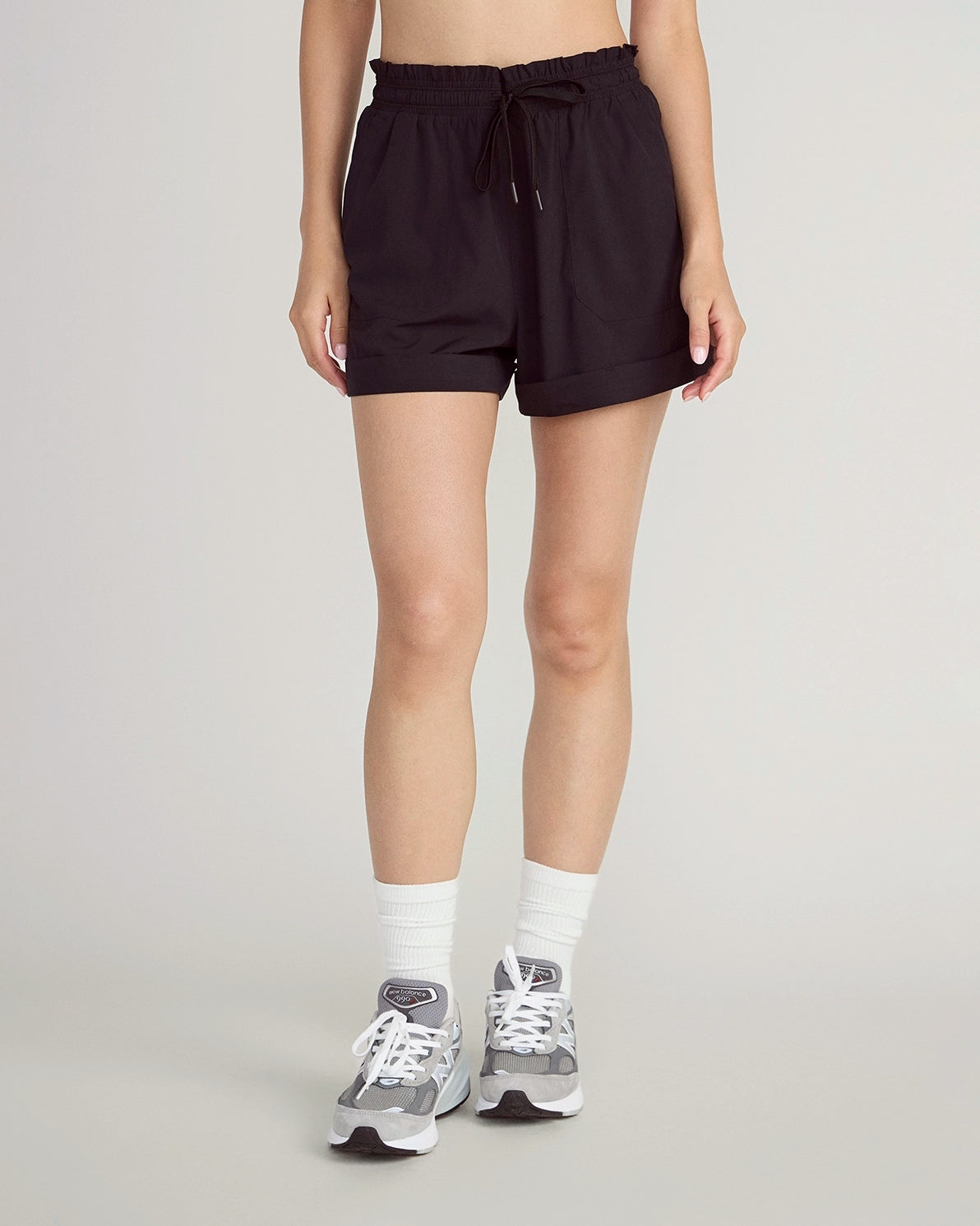 The Light Stretch GRS Certified Recycled Polyester 3" Short - Black