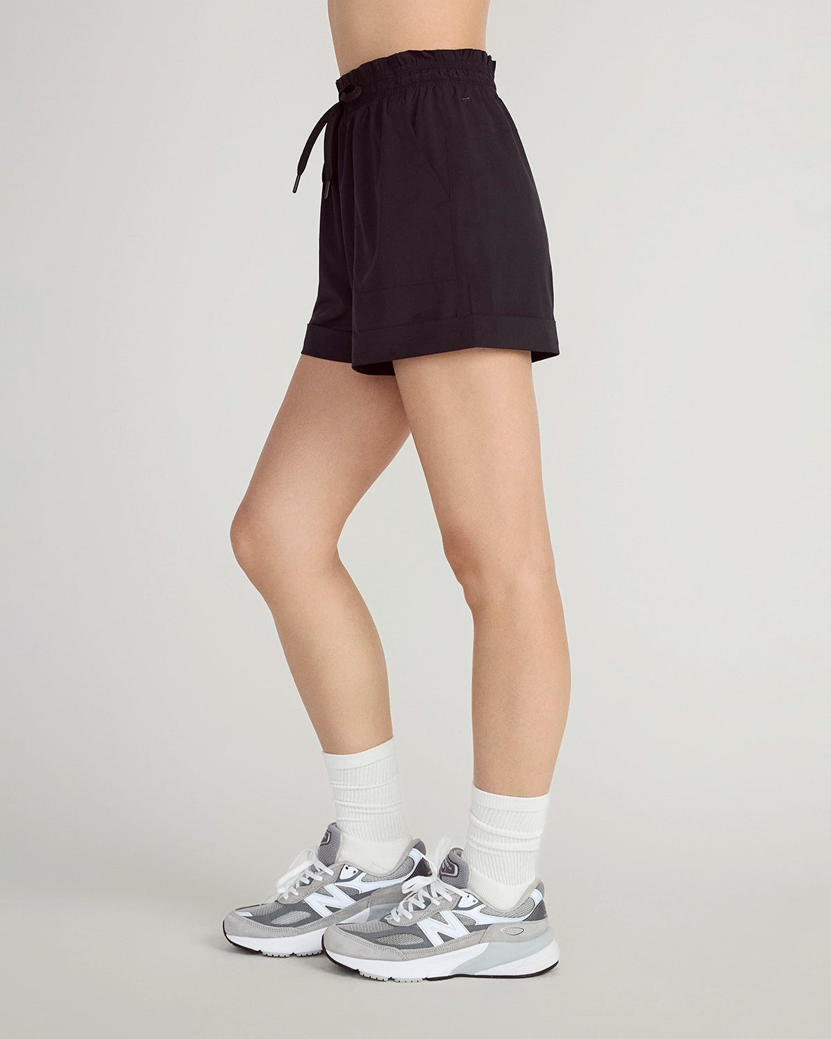 The Light Stretch GRS Certified Recycled Polyester 3" Short - Black