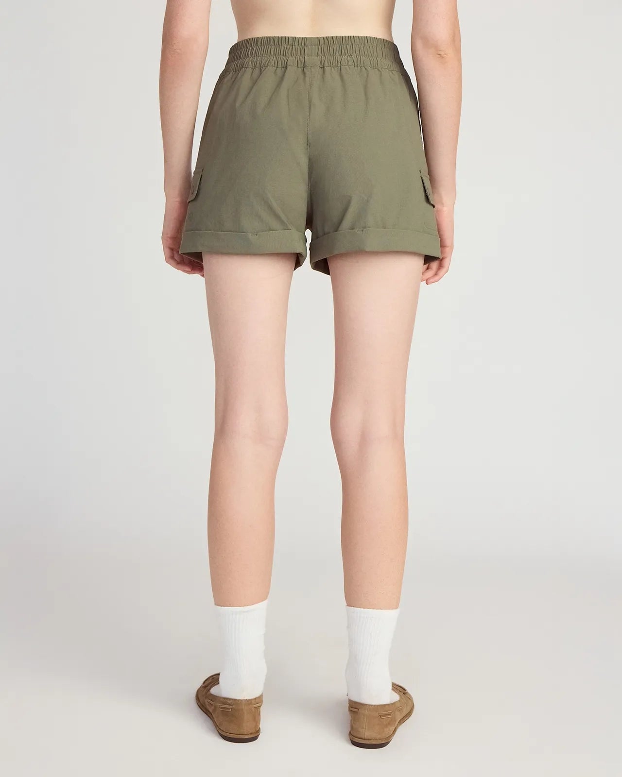 The Active Light Stretch GRS Certified Recycled Nylon Short - Dusty Olive