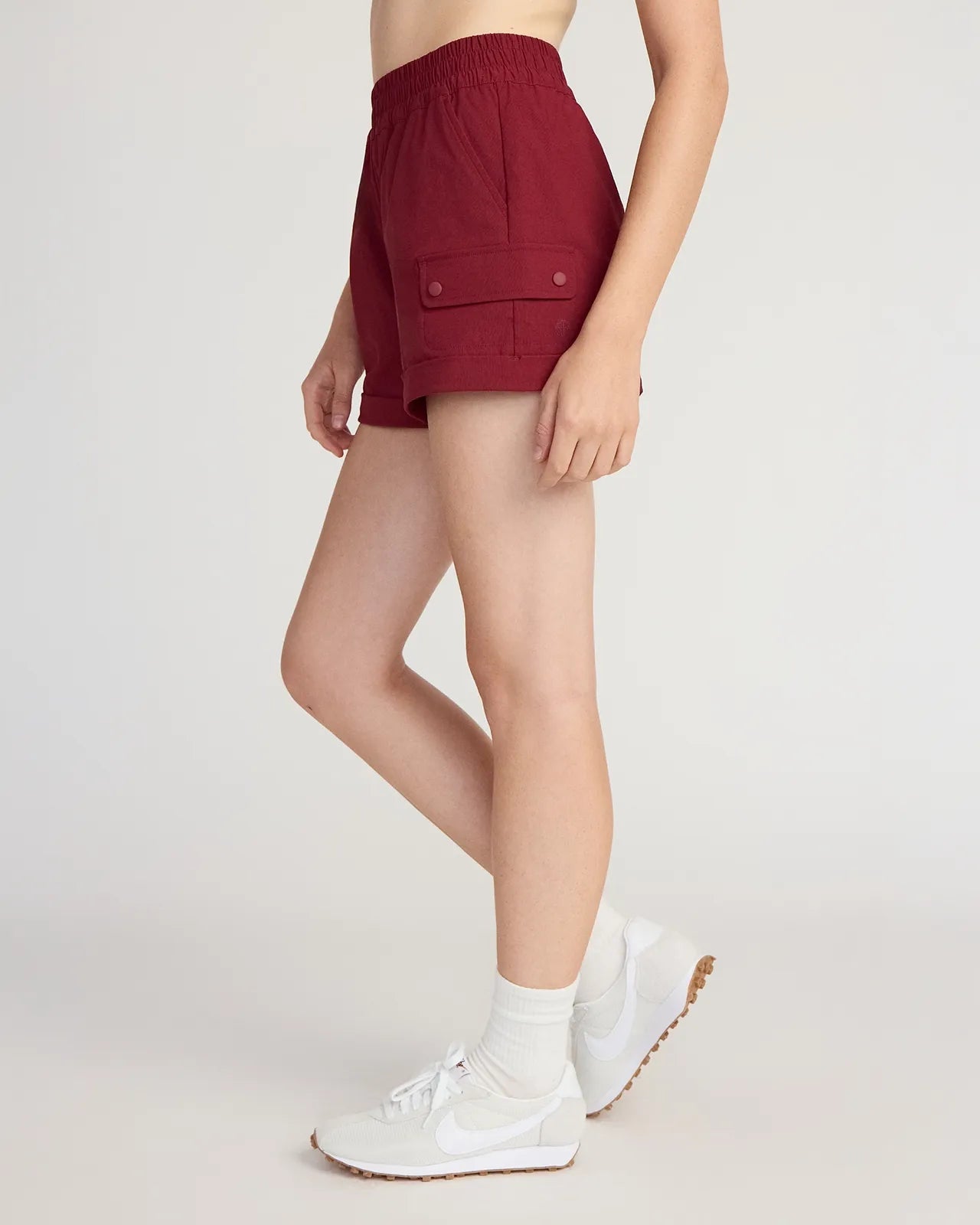 The Active Light Stretch GRS Certified Recycled Nylon Short - Cabernet