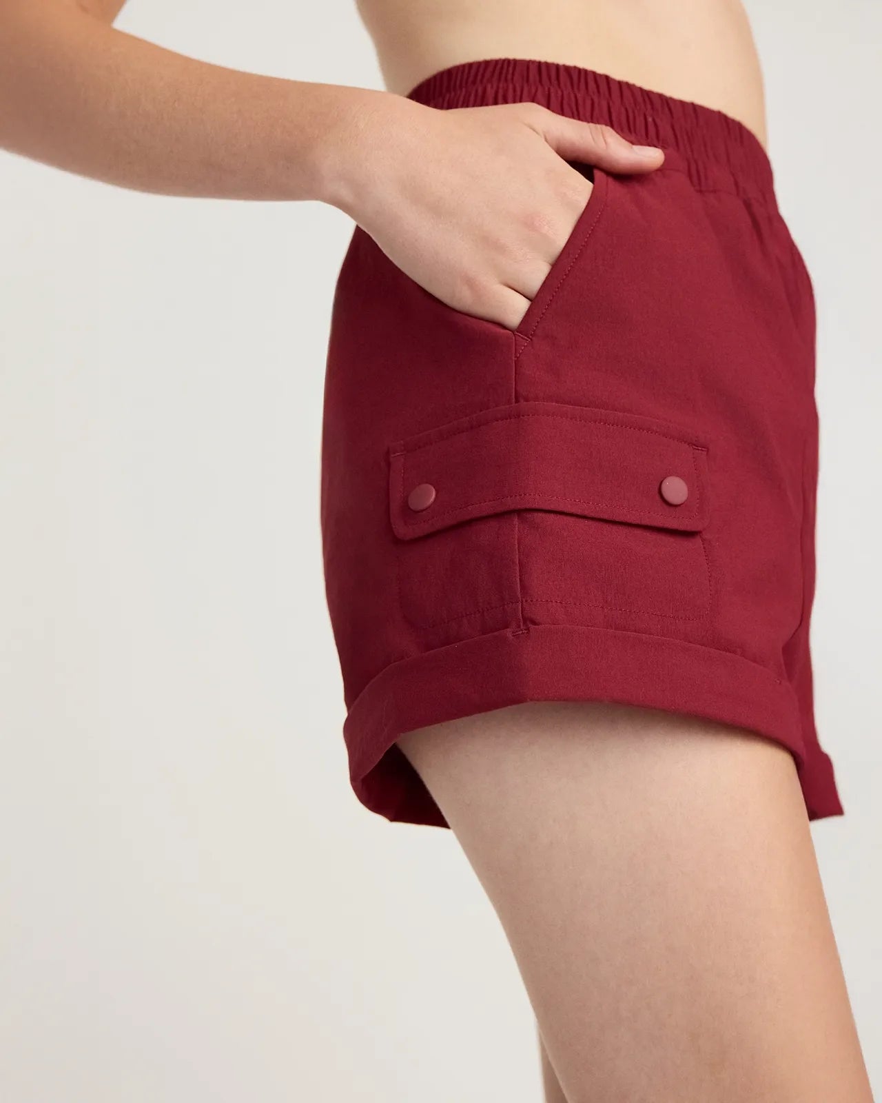The Active Light Stretch GRS Certified Recycled Nylon Short - Cabernet