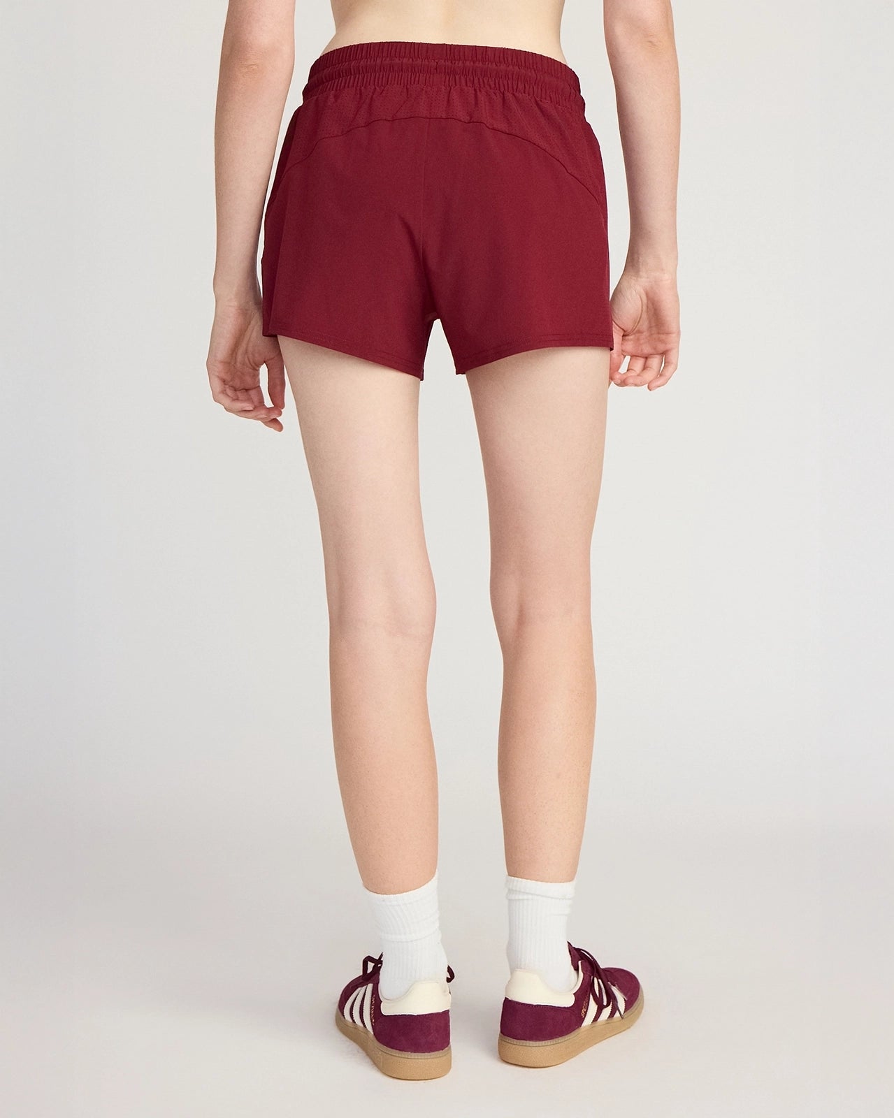 The Lightweight GRS Certified Recycled Polyester 3" Run Short - Cabernet
