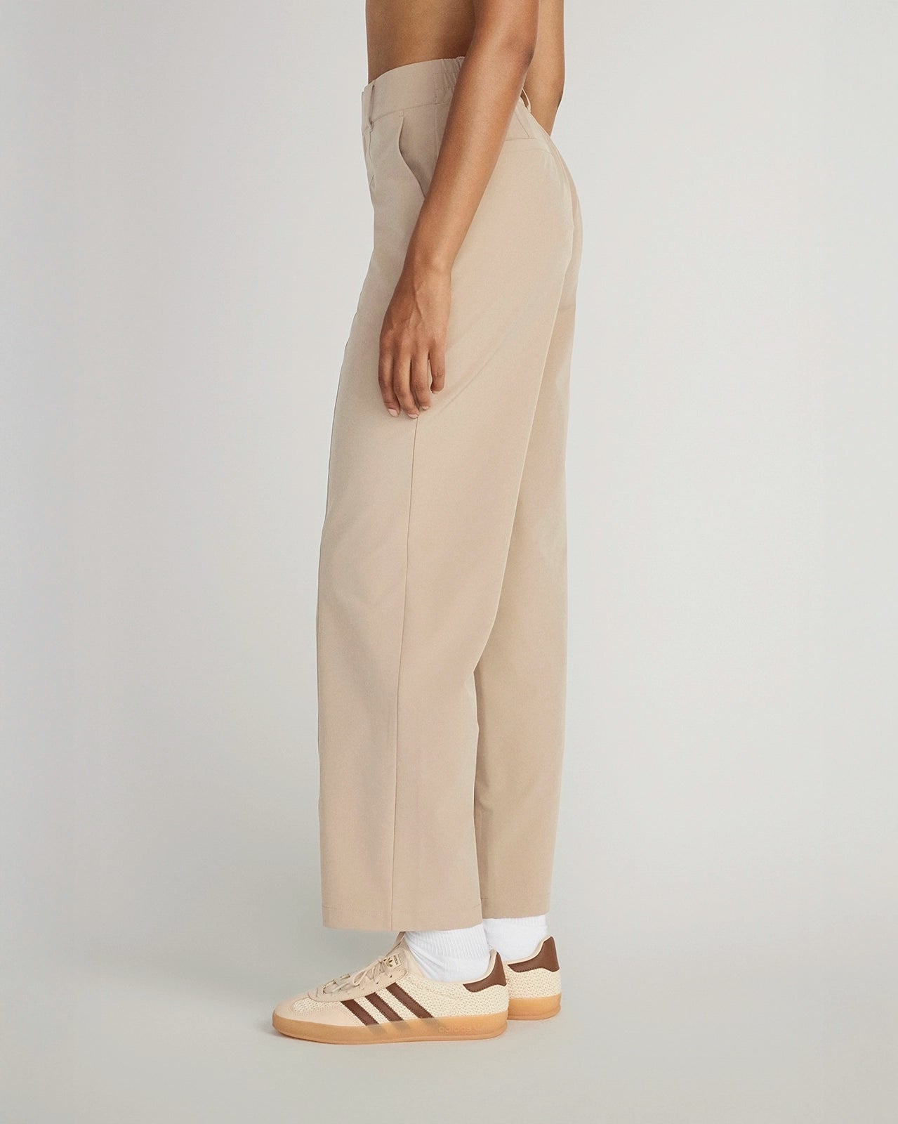 The All-Day Stretch GRS Certified Recycled Polyester Straight Leg Pant - Savannah Tan