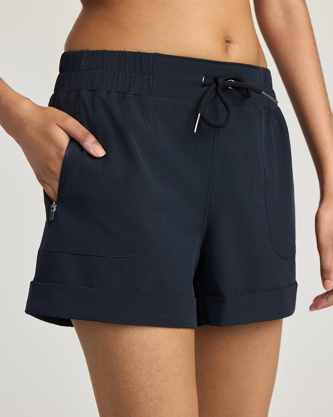 The Lightweight GRS Certified Recycled Poly All-Day 6" Short - Black