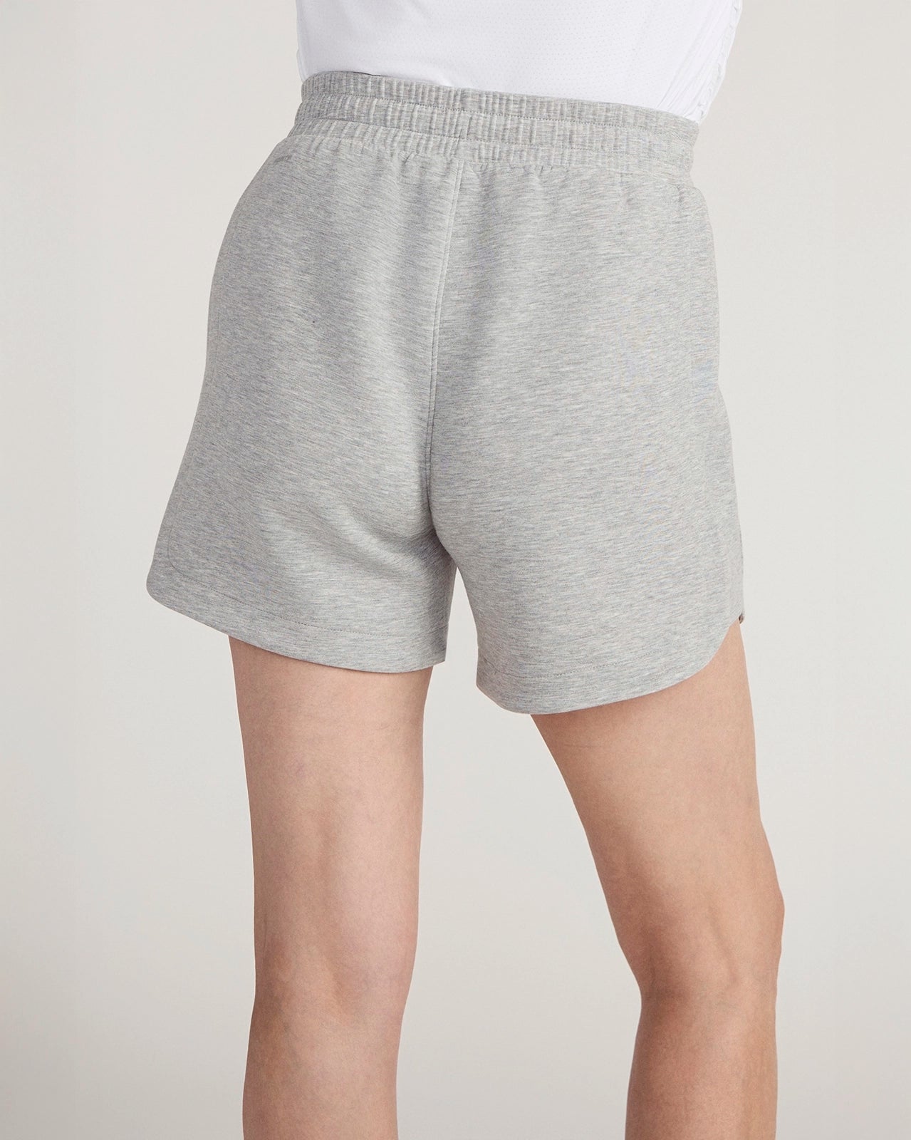 The Breathable GRS Certified Recycled Polyester + Modal 5" Short - Lt Heather Grey