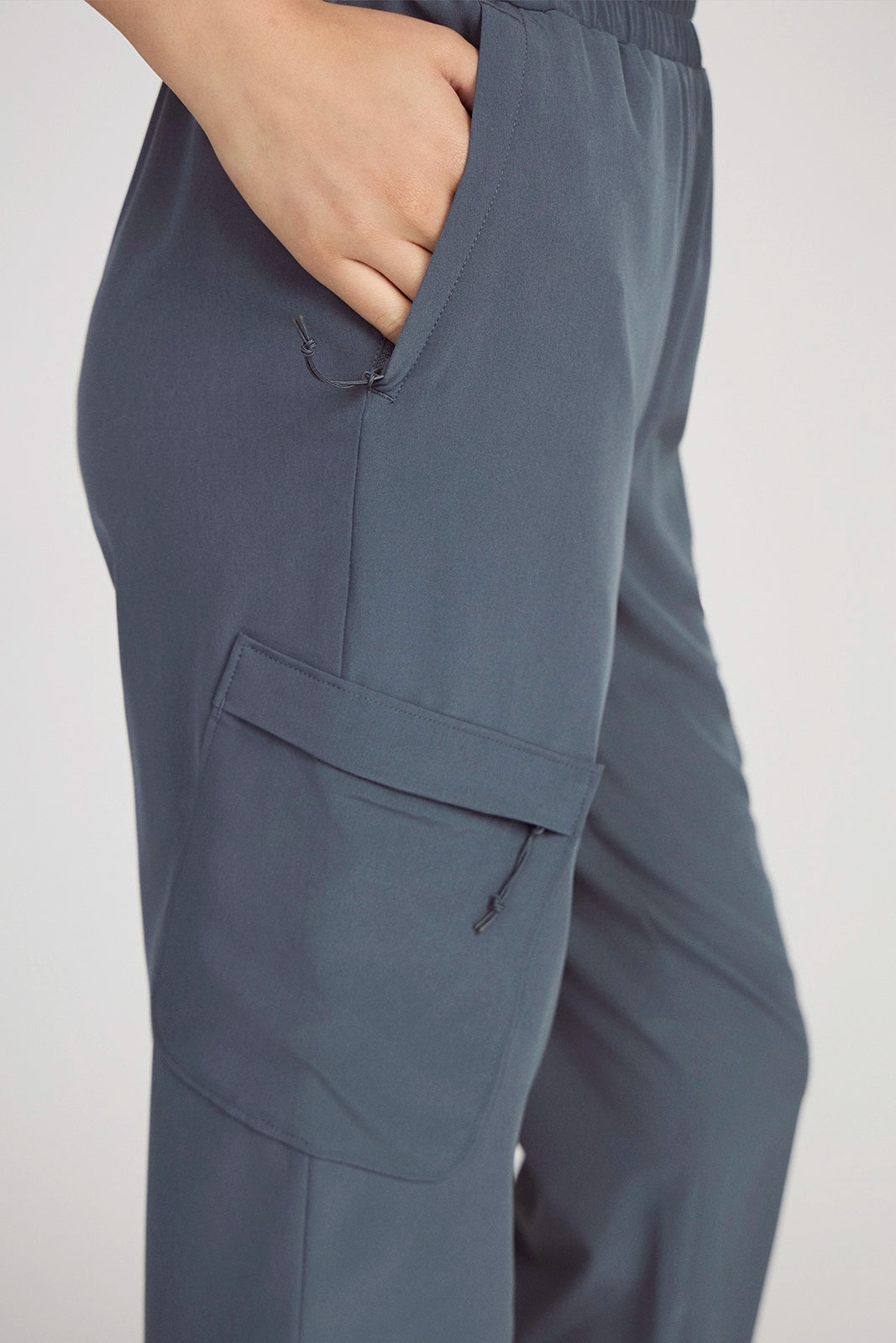The Light Stretch GRS Certified Recycled Poly Capri - Dark Slate