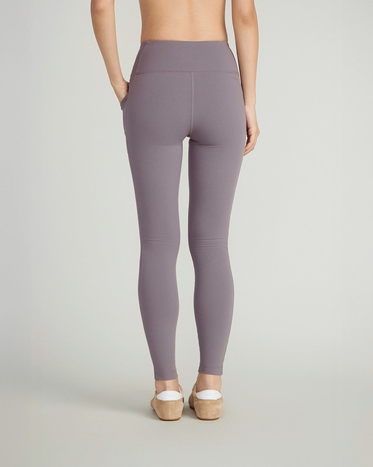 The Active Stretch GRS Certified Recycled Nylon Piping Detail Legging - Purple