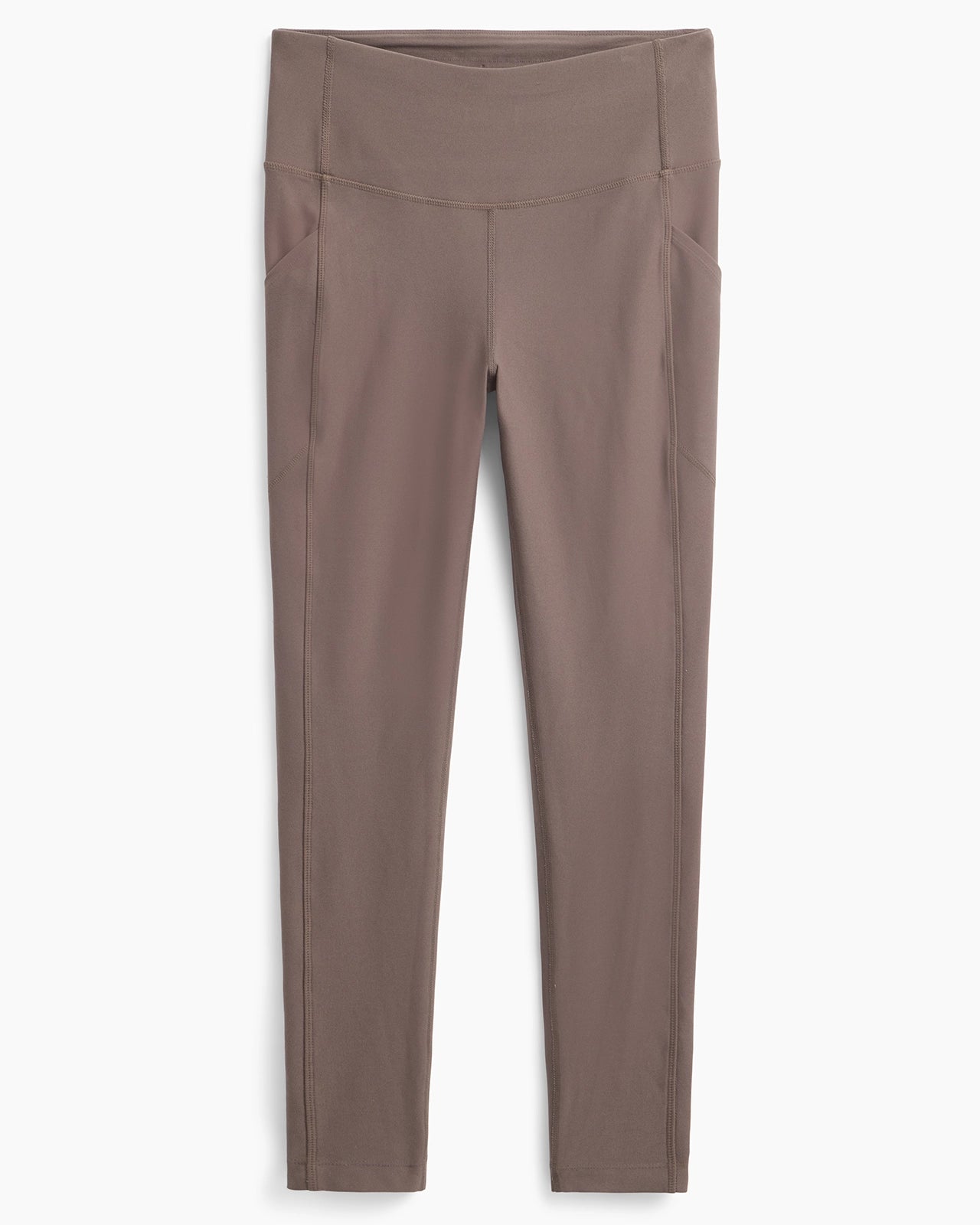 The Active Stretch GRS Certified Recycled Poly Mesh Panel Legging - Morel Taupe
