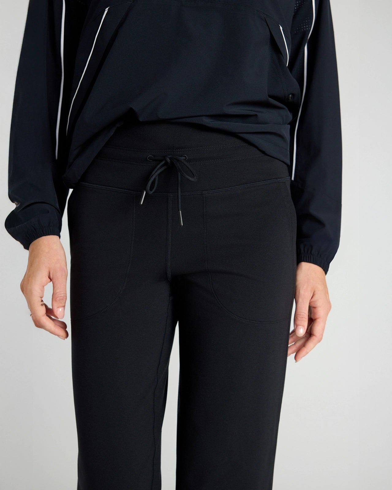 The Warm Stretch GRS Certified Recycled Poly Straight Leg Pant - Black