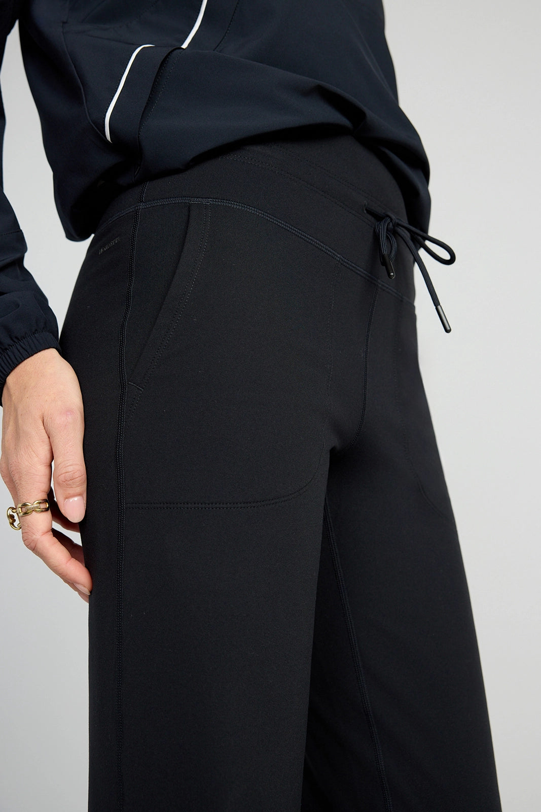 The Warm Stretch GRS Certified Recycled Poly Straight Leg Pant - Black