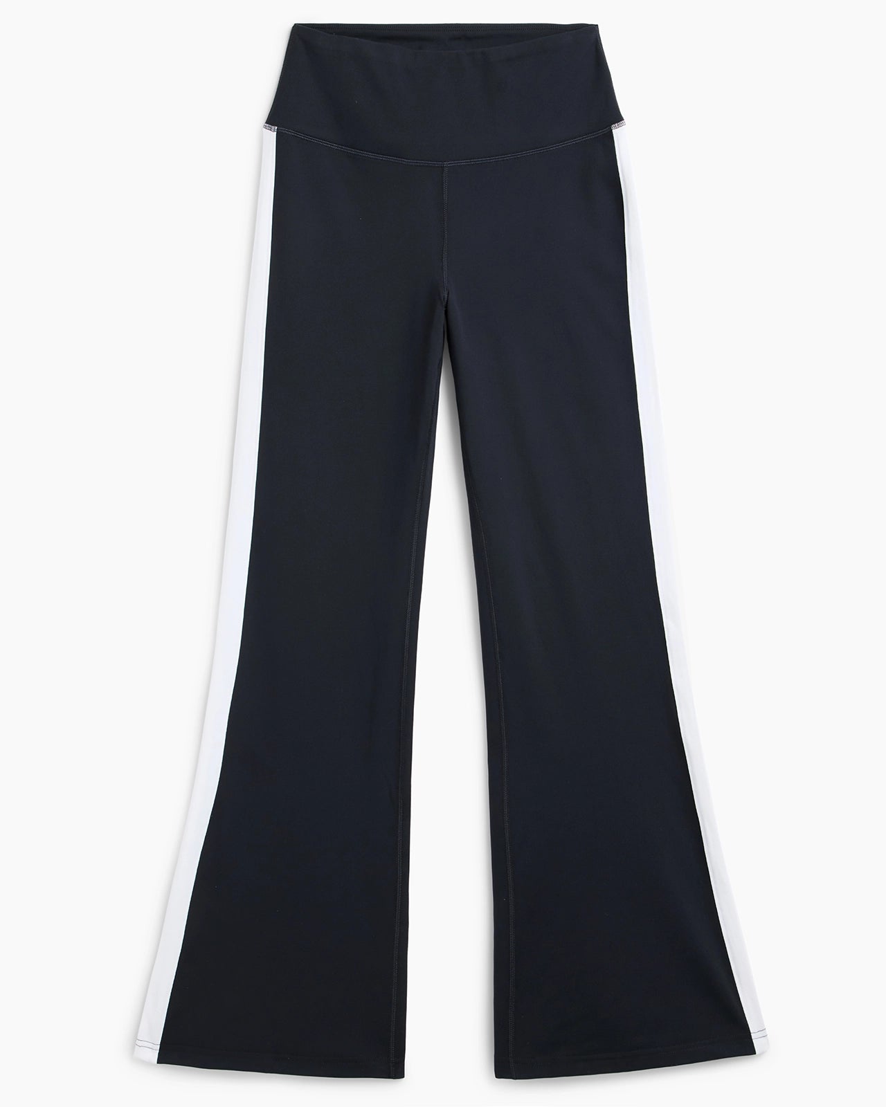 The Stretch GRS Certified Recycled Poly Flared Pant - Black & White