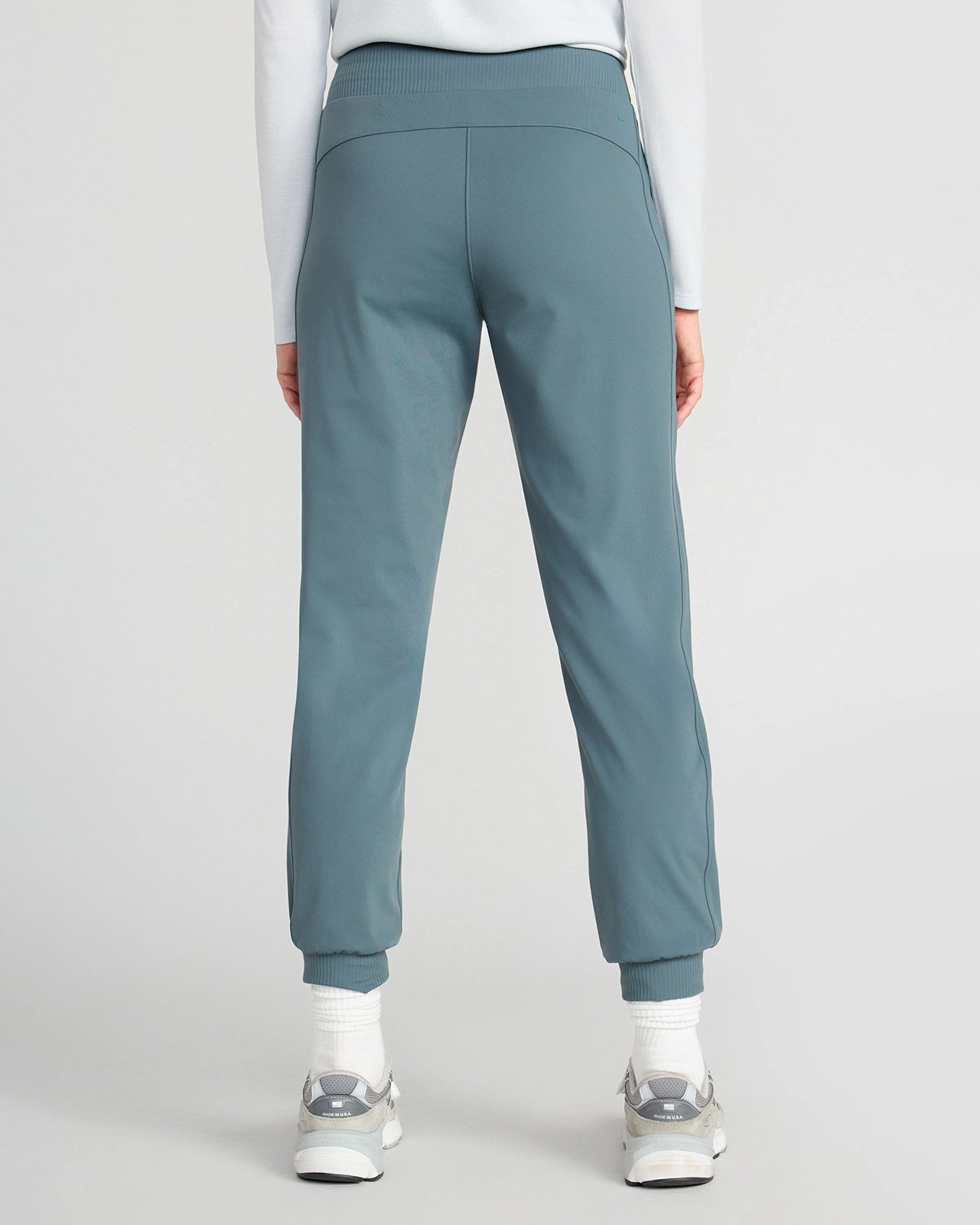 The Buttery Soft GRS Certified Recycled Nylon Mixed Media Jogger - Dark Slate