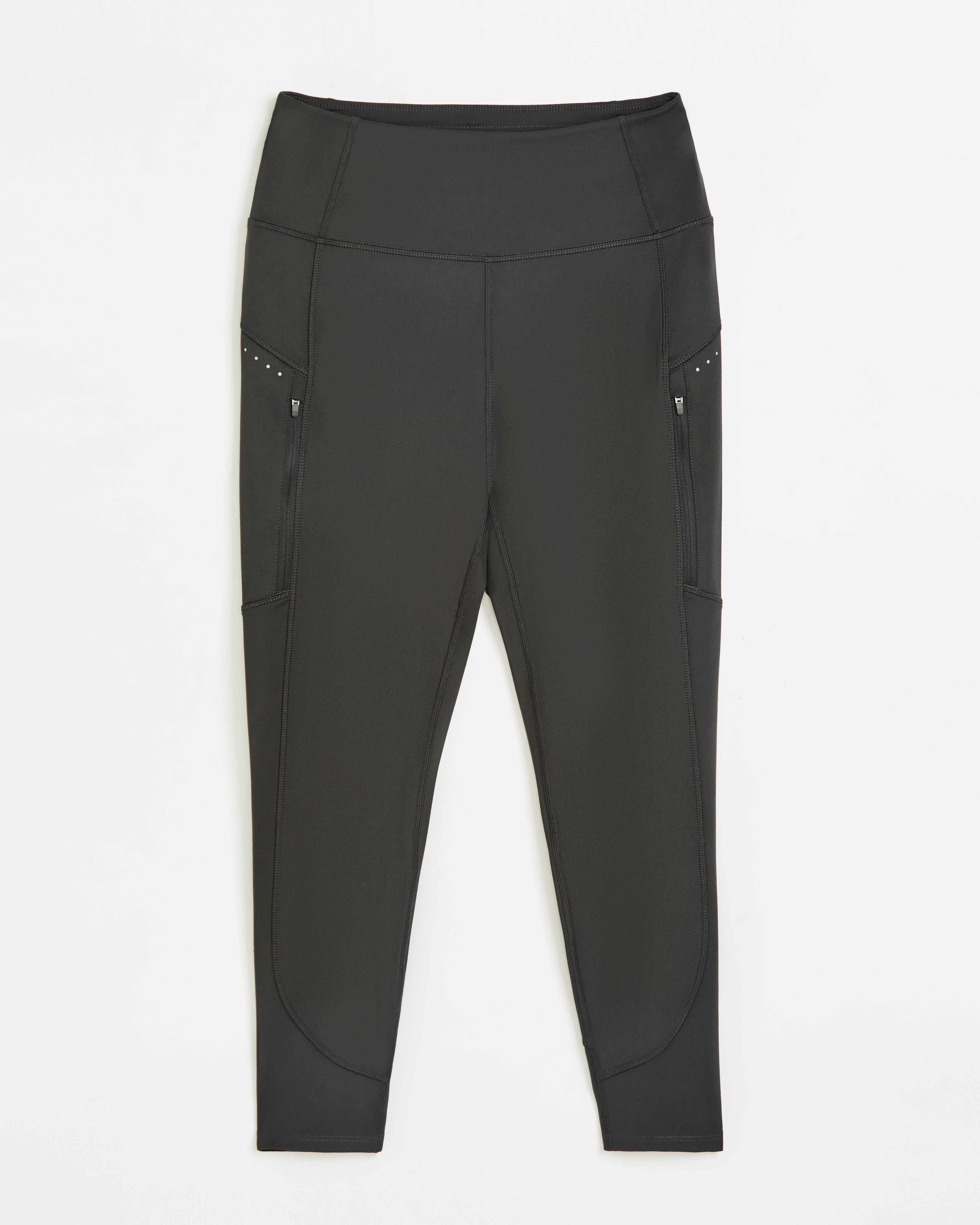 The Active Reflective Capri Legging - Steel Grey