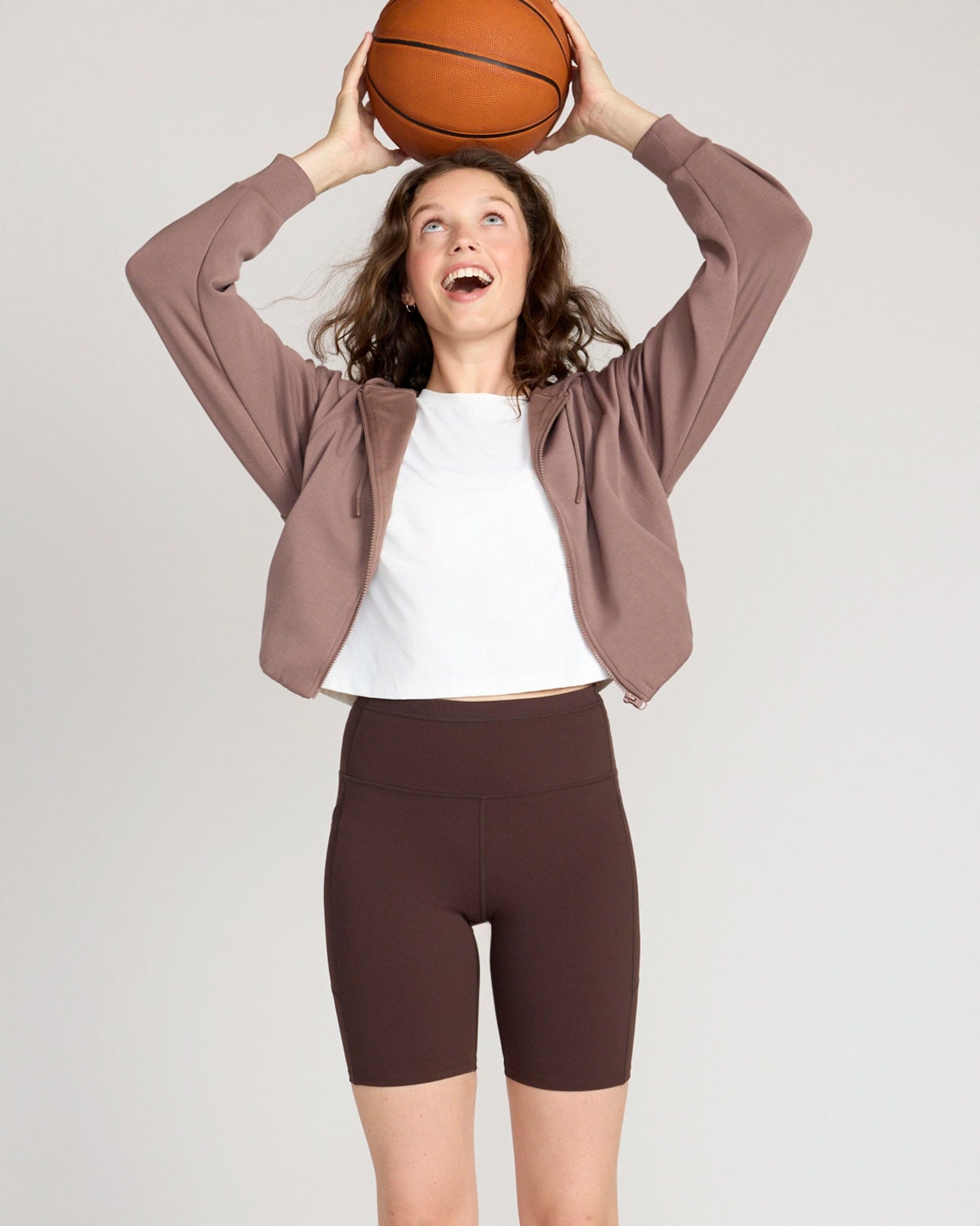 The Active GRS Recycled Nylon Curved Seams Biker Short