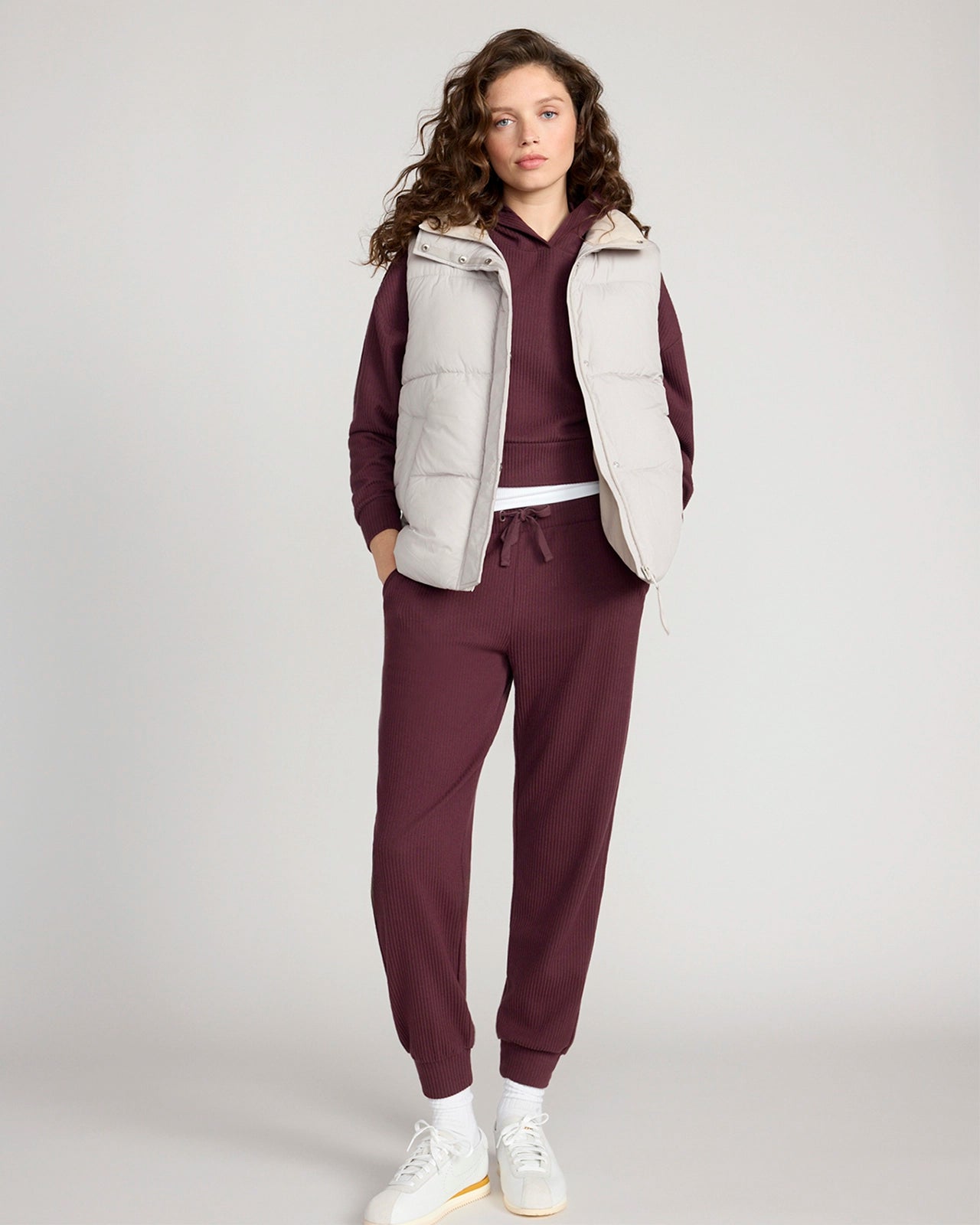 The Soft Luxe Ribbed GRS Certified Recycled Poly Jogger