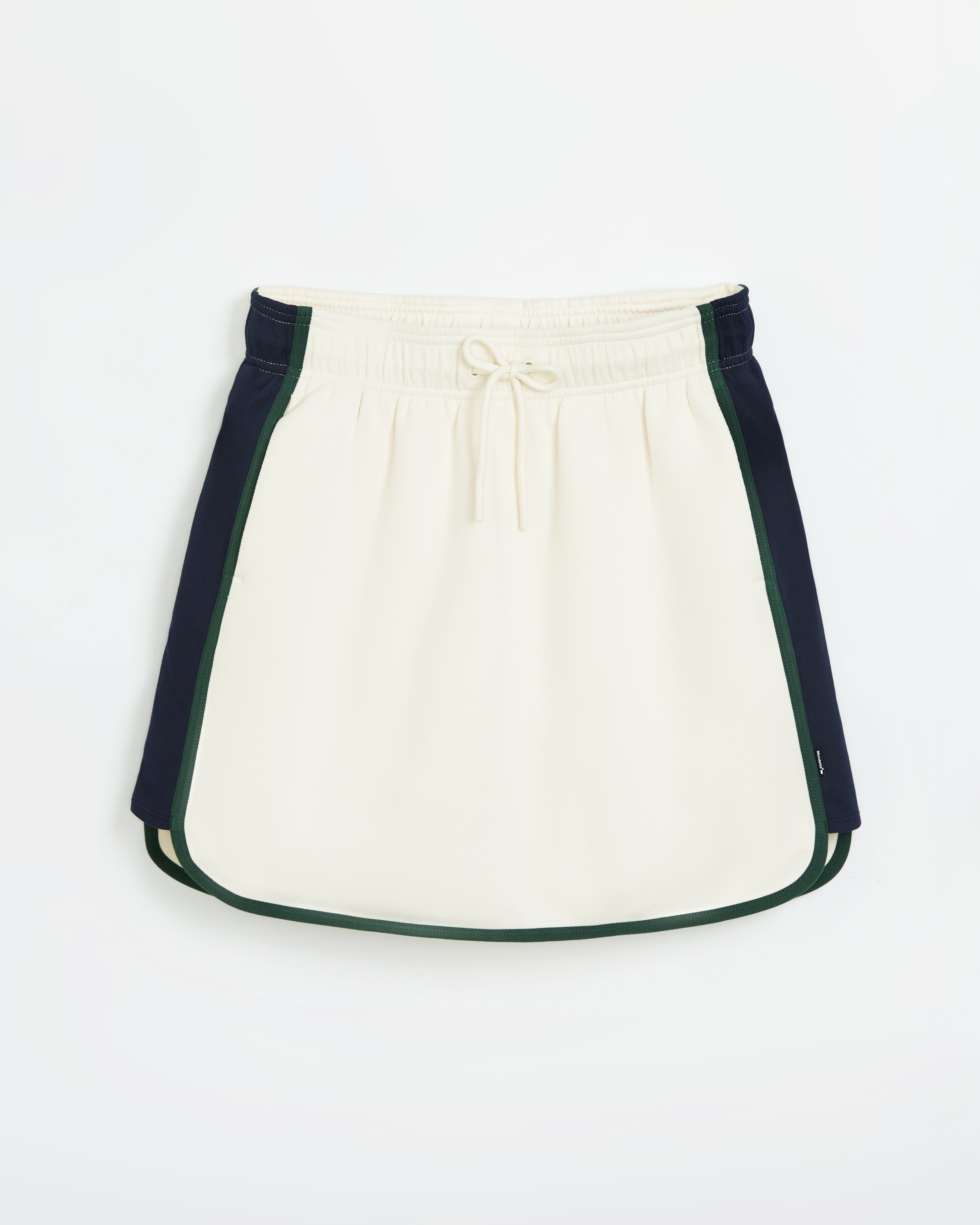The Active Contrast Panel Pique Skort - Coconut Milk