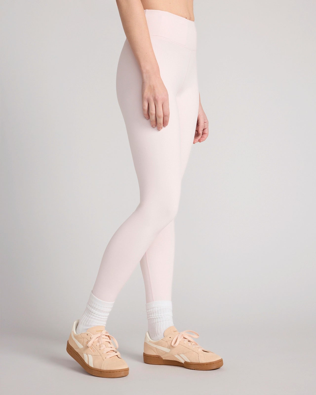 The Active GRS Certified Recycled Nylon Interlock Basic Legging - Crystal Pink