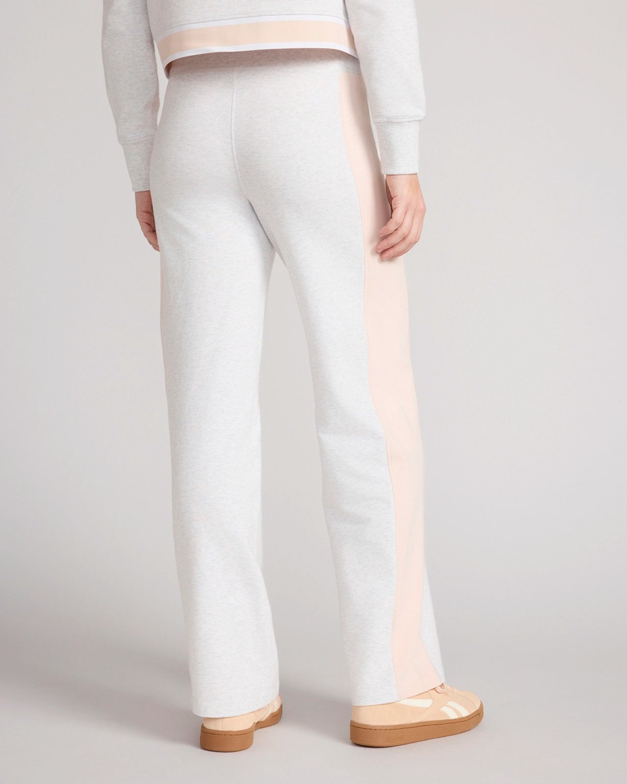The Soft Luxe GRS Certified Recycled Poly French Terry Straight Leg Pant - Heather Gray