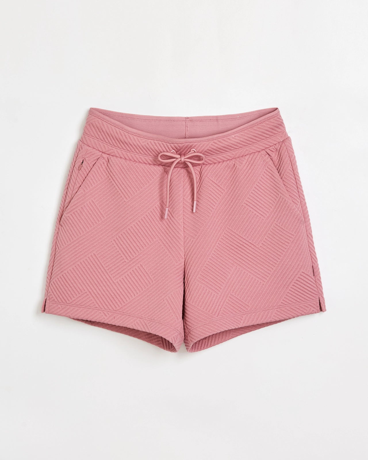 The Soft Stretch Geo Jacquard Relaxed Short - Lilas Pink