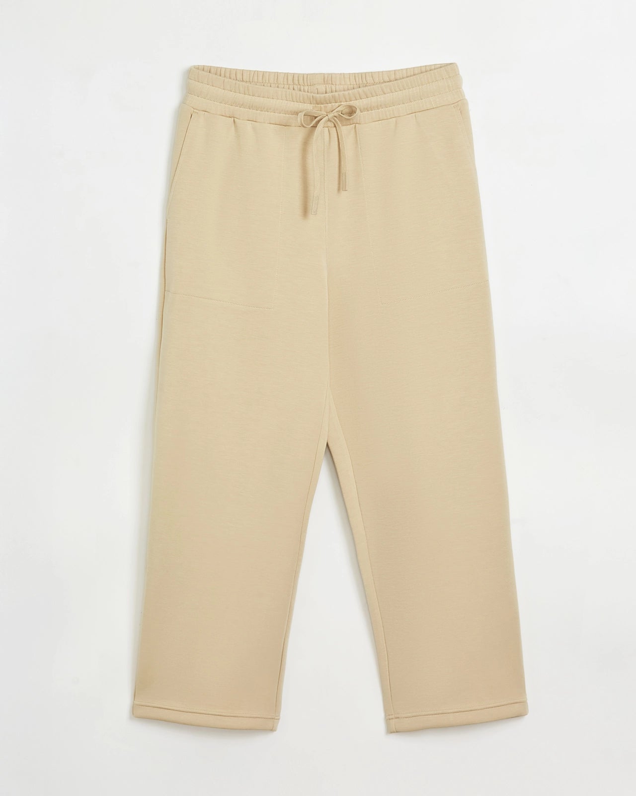 The Soft Luxe Tech Fleece Capri - Brown Rice