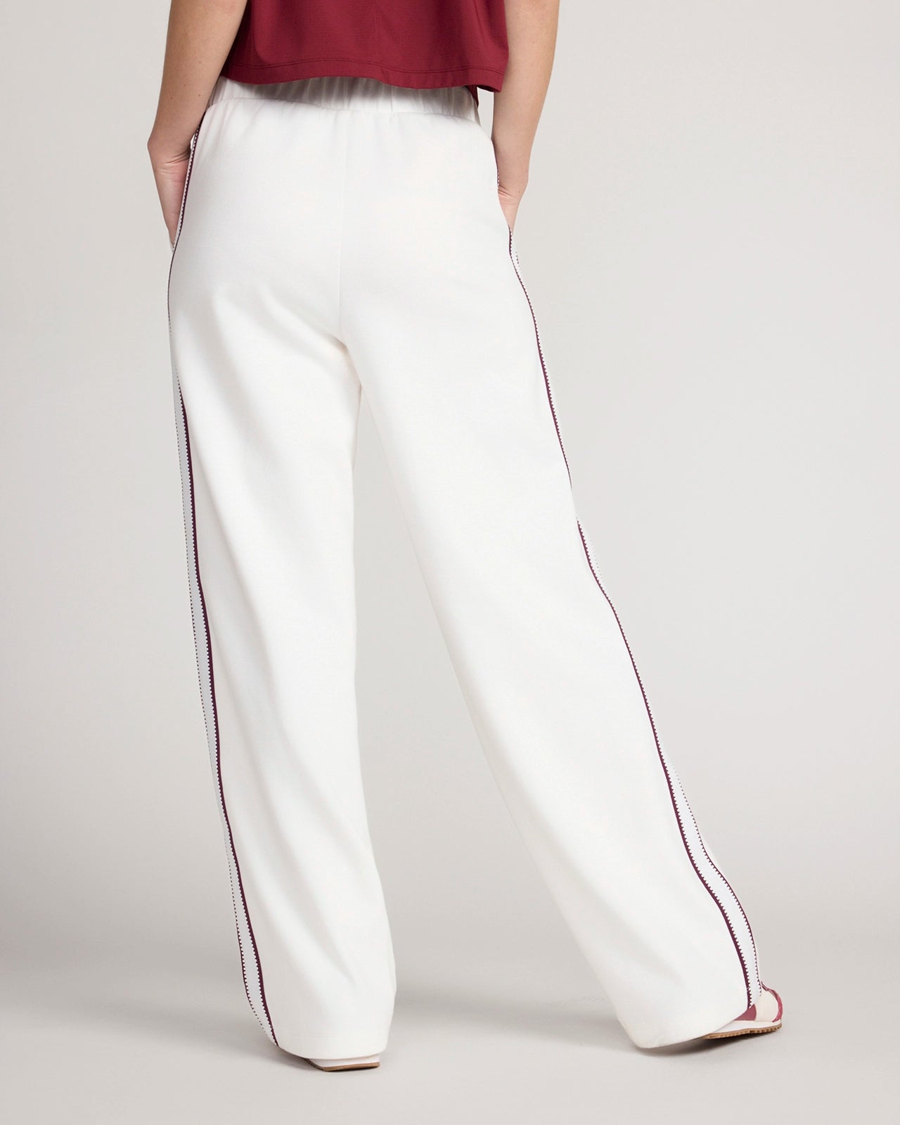 The Soft Luxe Organic Cotton Wide Leg Pant - Cream