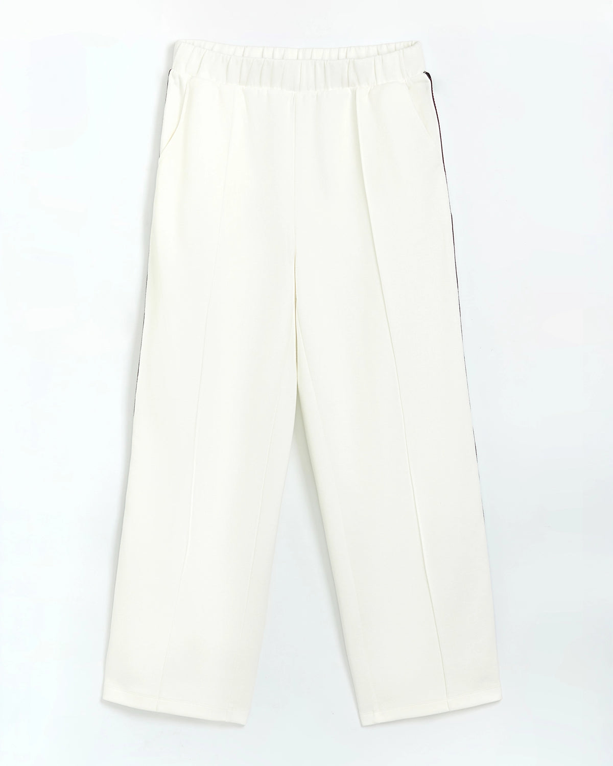The Soft Luxe Organic Cotton Wide Leg Pant - Cream