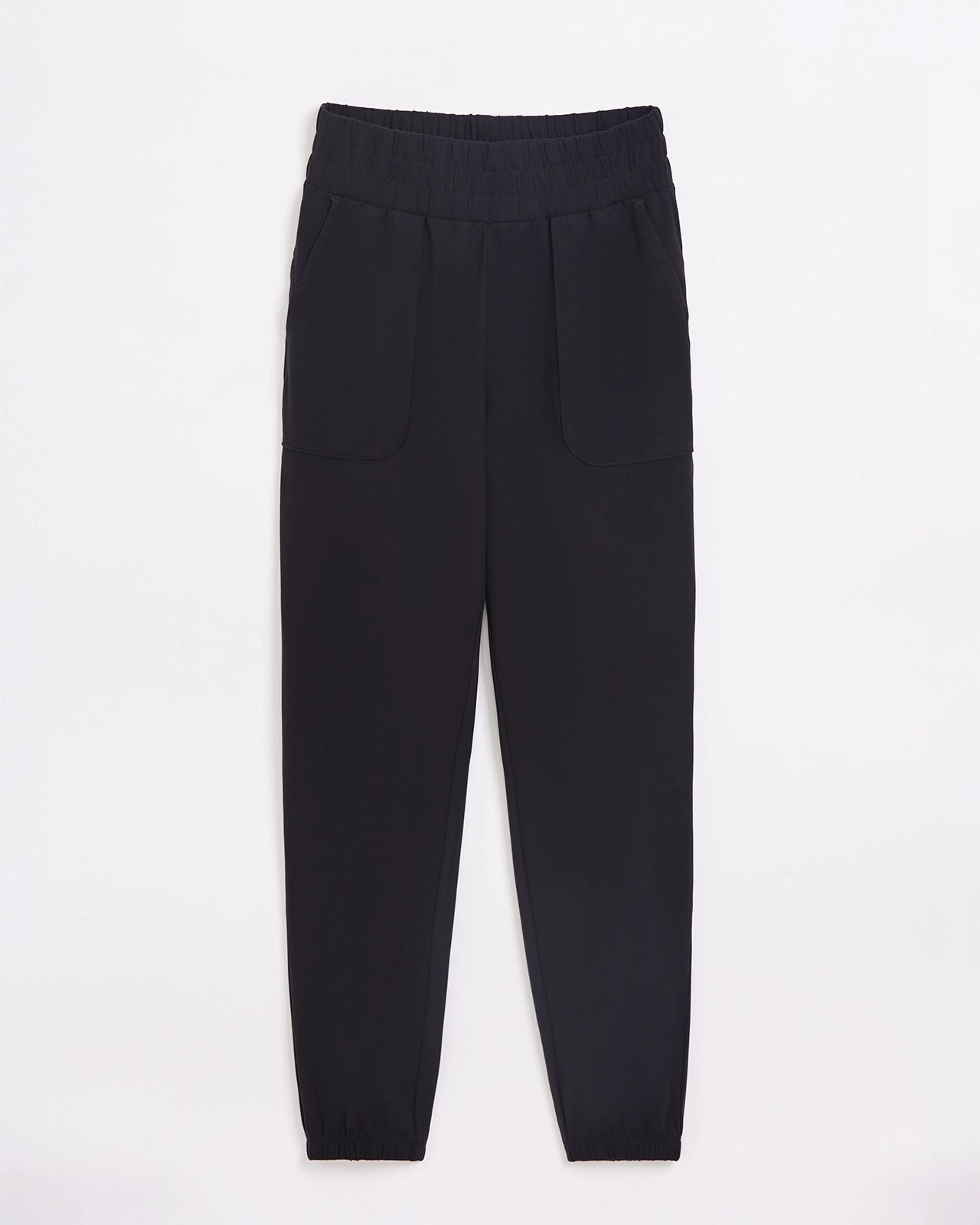 The Soft Stretch Peached Relaxed Jogger - Black
