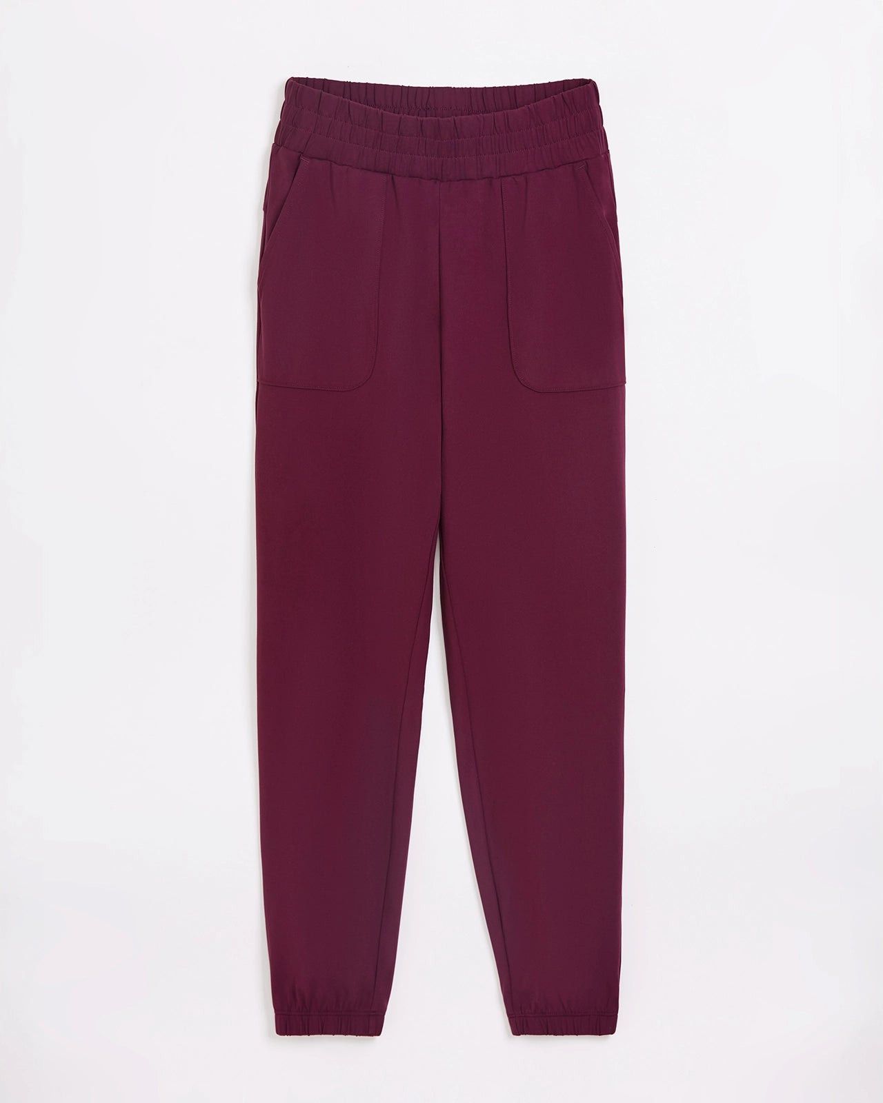 The Soft Stretch Peached Relaxed Jogger - Fig Purple