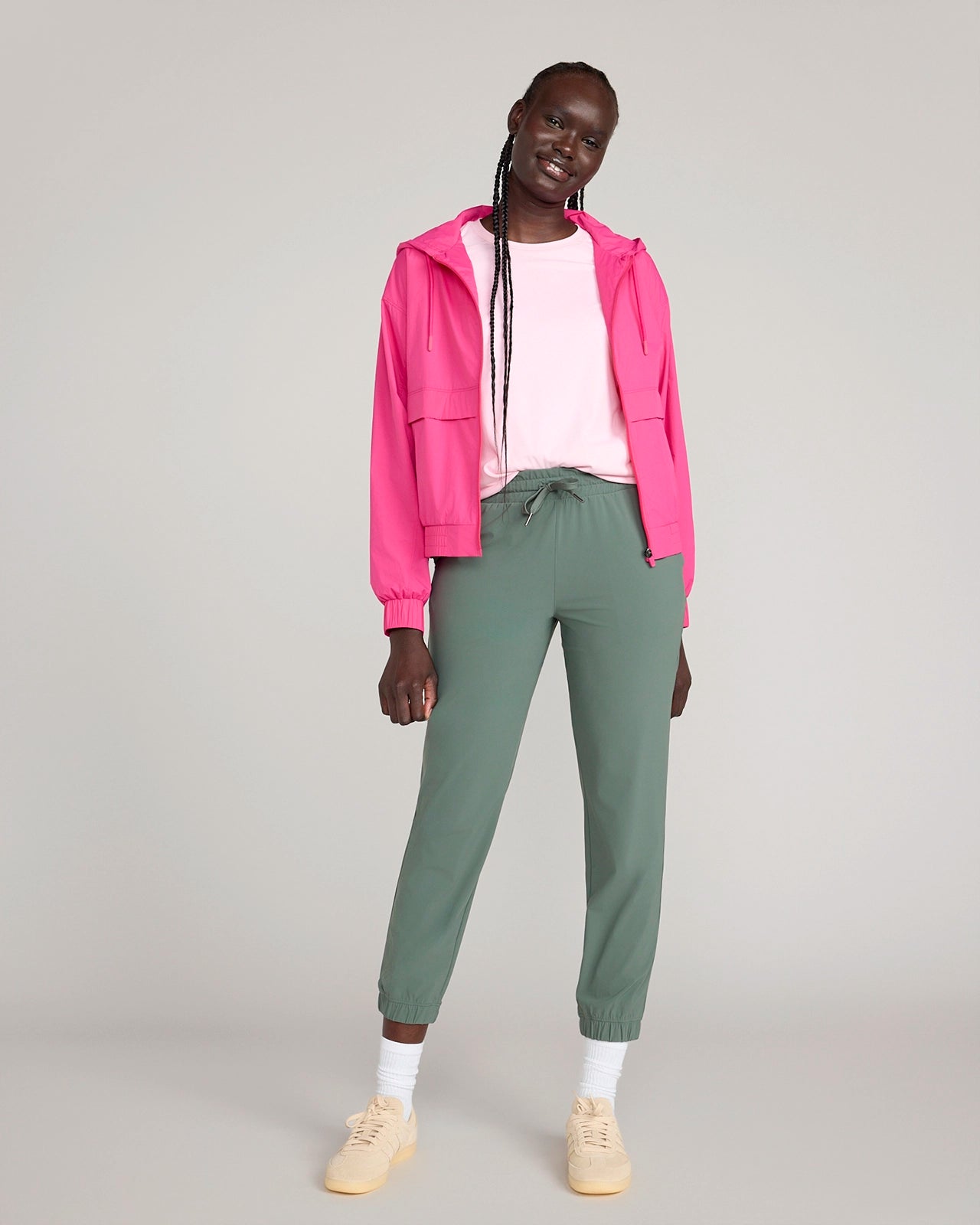 The Active Warp Knit Jogger - Muted Green