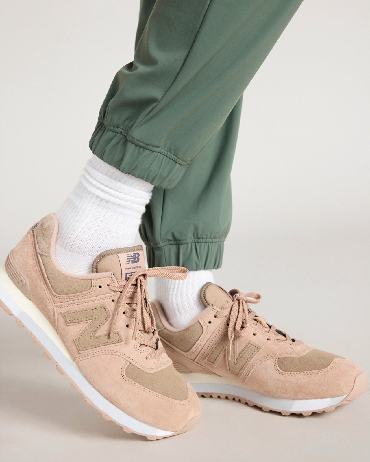The Active Warp Knit Jogger - Muted Green