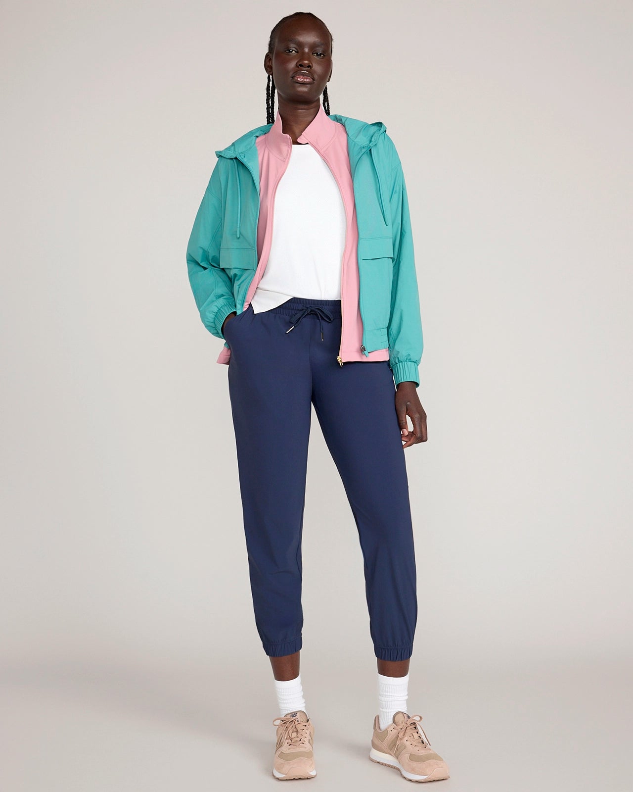 The Active GRS Certified Recycled Nylon Warp Knit Jogger - Navy Blazer