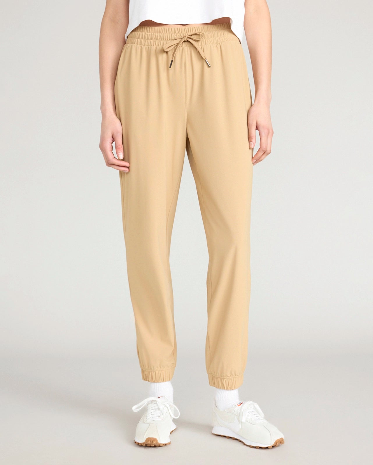 The Active GRS Certified Recycled Nylon Warp Knit Jogger - Tannin