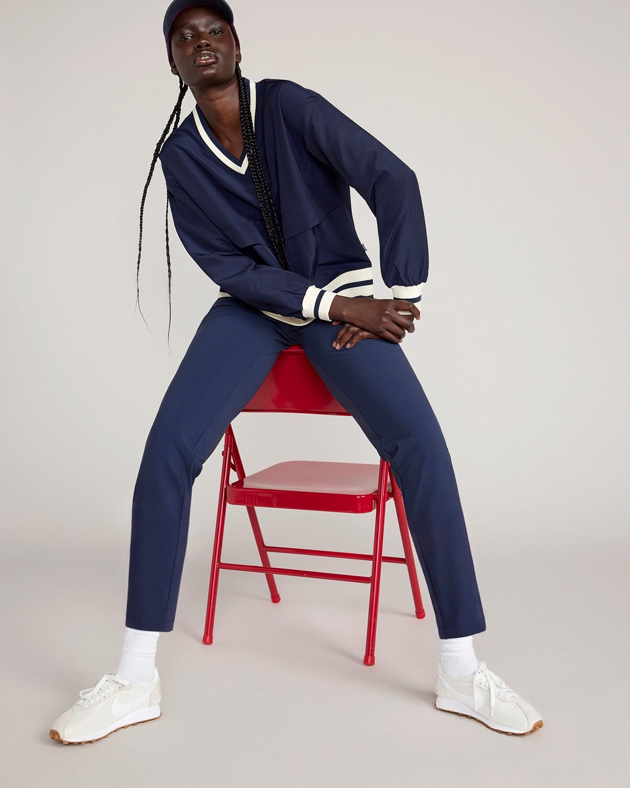 The Active Cropped Pant - Navy Blazer