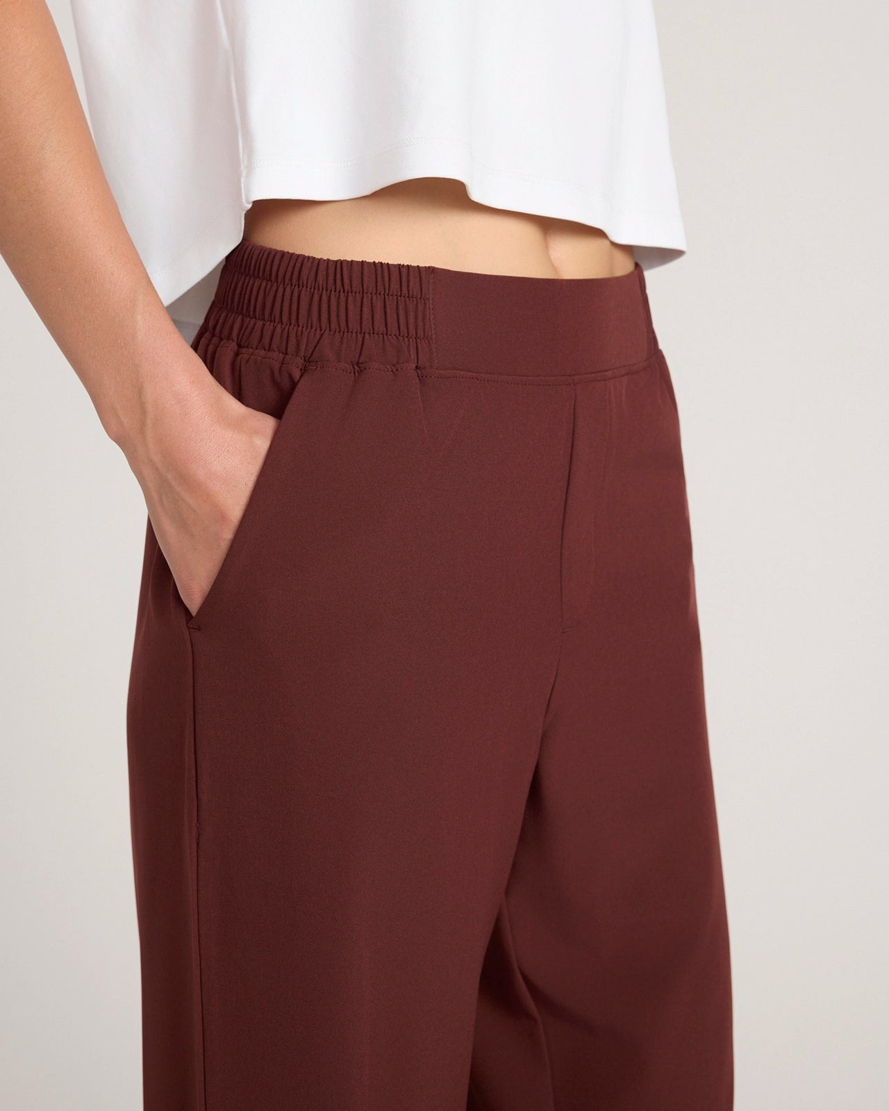 The Soft Stretch Wide Leg Commuter Pant - Bitter Chocolate