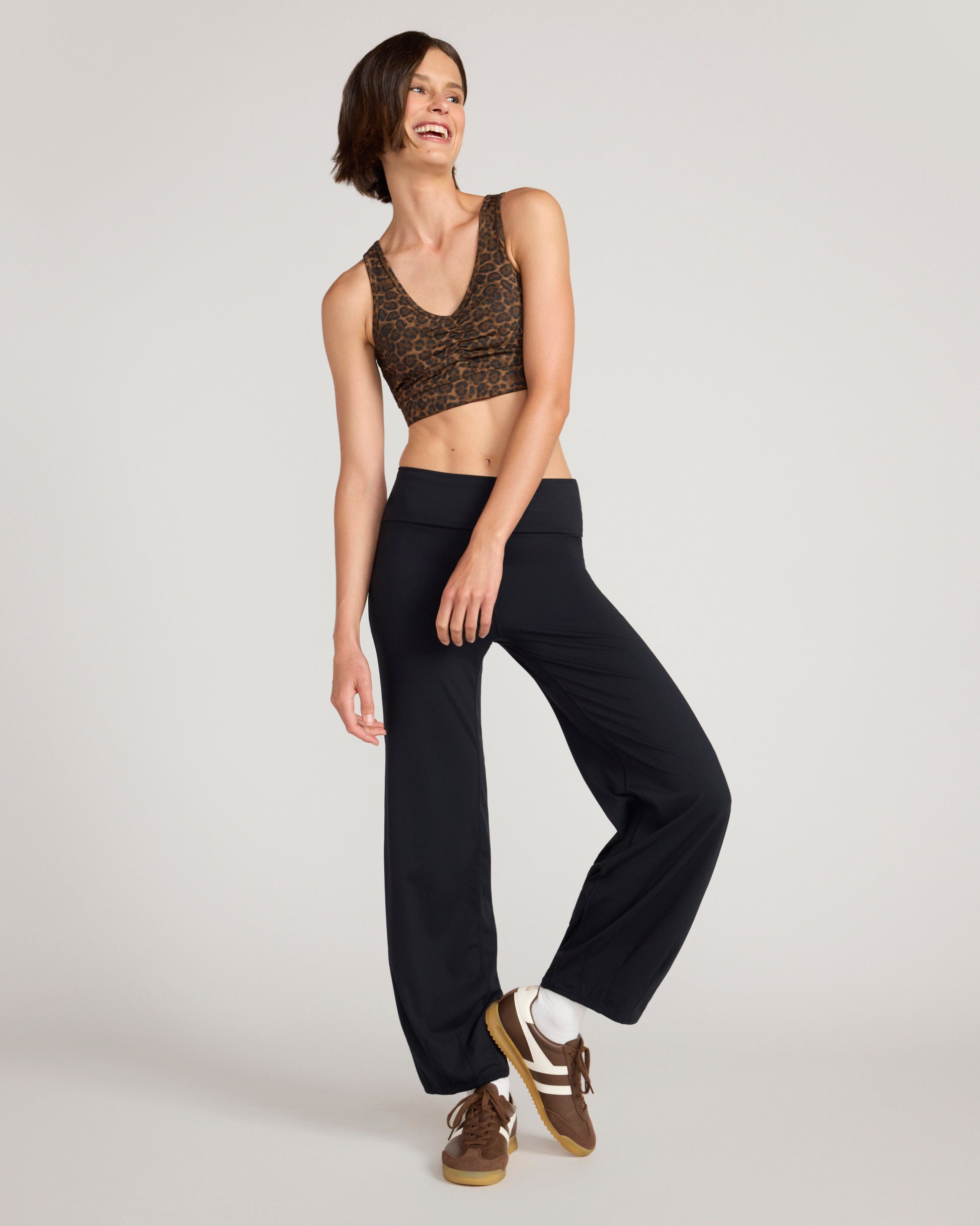 The Active Bubble Hem Pant - Black