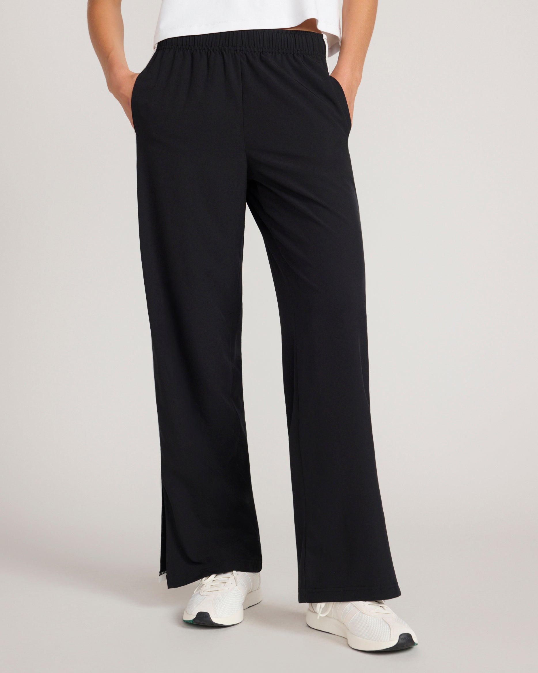 The Soft Stretch Weekender Wide Leg Pant - Black