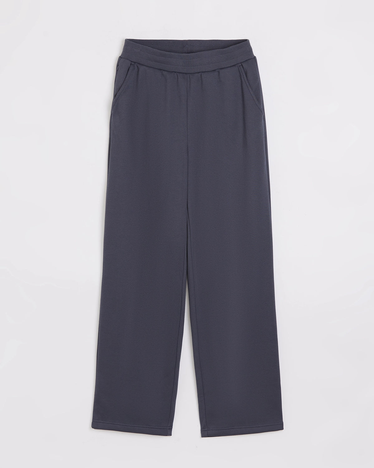 The Soft Luxe Bonded Fleece Wide Leg Pant - Blue