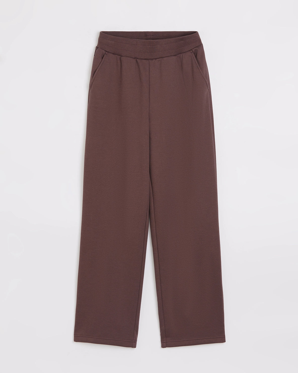 The Soft Luxe Bonded Fleece Wide Leg Pant - Brown