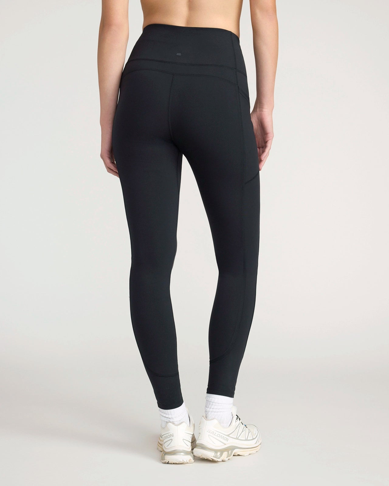 The Active Side Pocket Legging - Jet Black